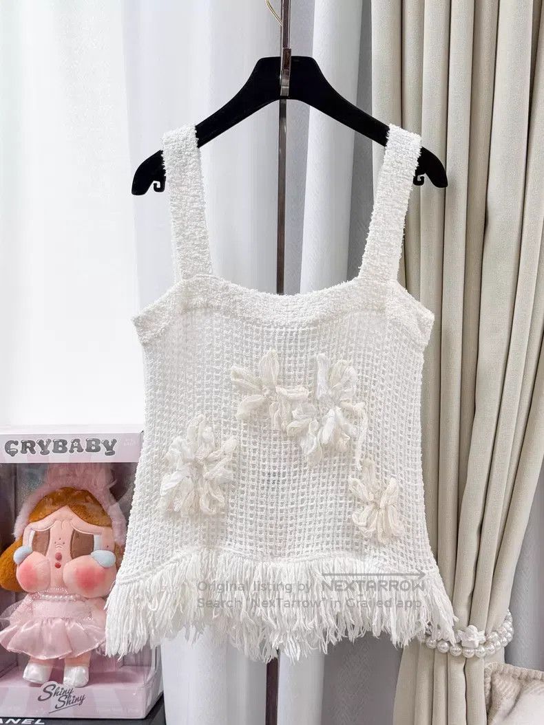 Chanel Chanel Flower tassel suspender vest Size XS / US 0-2 / IT 36-38 - 2 Thumbnail