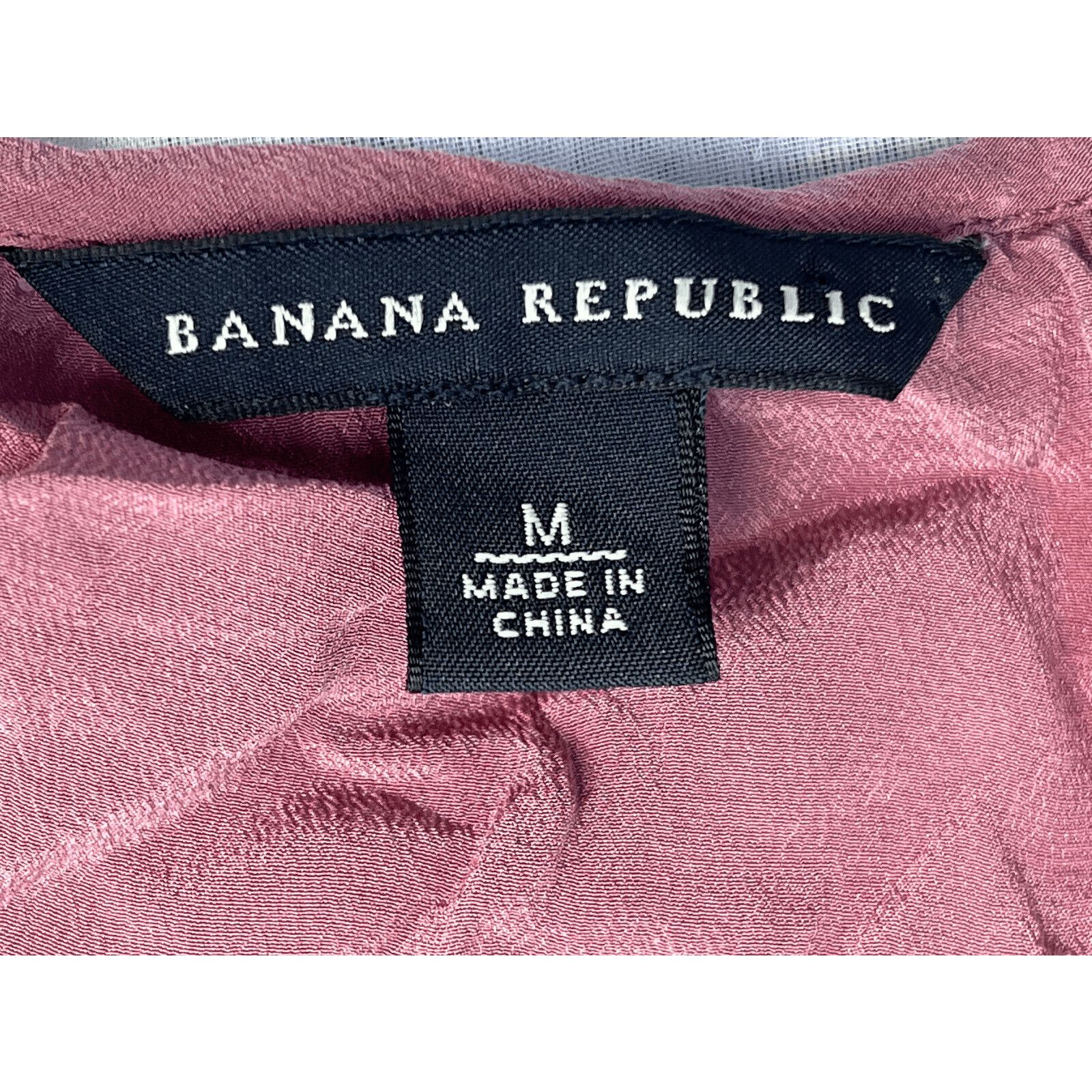Banana Republic Banana Republic 100% Silk Cap Sleeves Ruffle Sz M Dusty Pink Size M / US 6-8 / IT 42-44 - 6 Thumbnail
