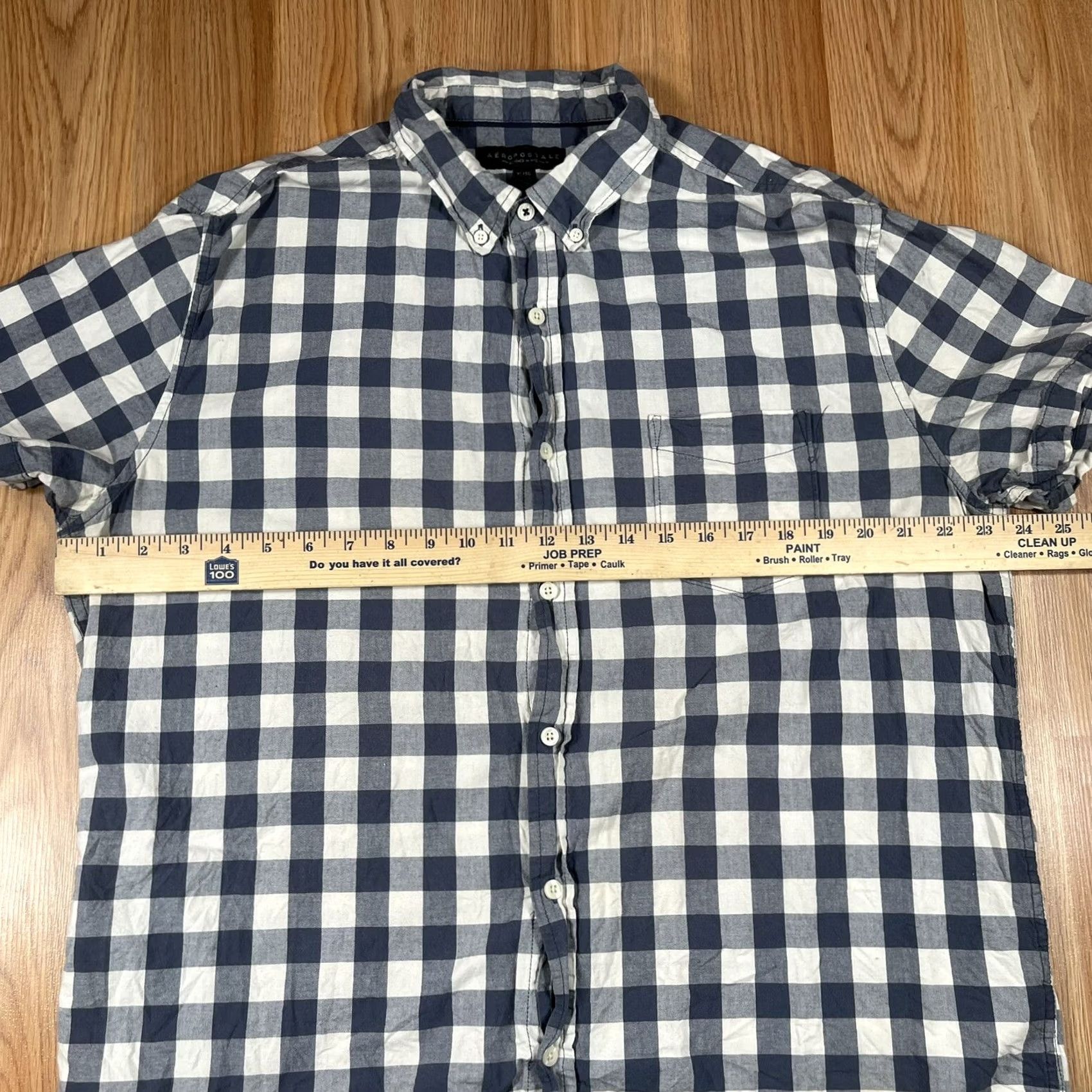 Aeropostale Aeropostale Shirt Mens XL Button Down Short Sleeve Multicolor Plaid Check Casual Size US XL / EU 56 / 4 - 3 Thumbnail