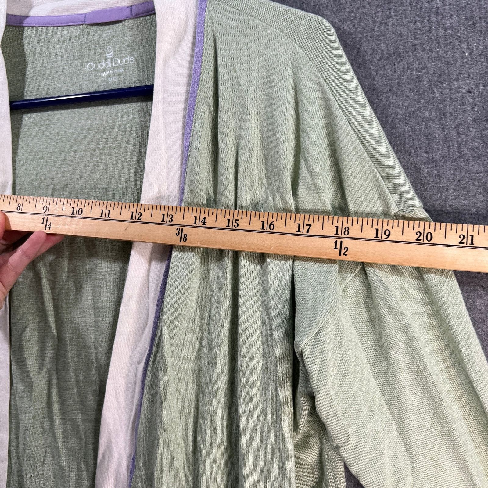 Other Cuddl Duds Seriously Soft Open-Front Cardigan Green Size XS / US 0-2 / IT 36-38 - 5 Thumbnail