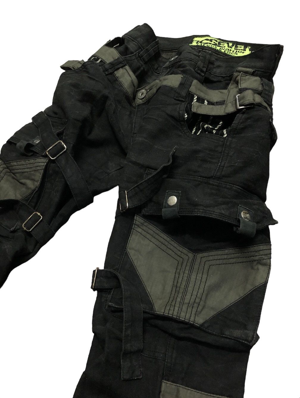 If Six Was Nine × Japanese Brand × Le Grande Bleu (L.G.B.) BLUE INC BONDAGE PANT MULTI POCKET CARGO STYLE DOUBLE WAIST Size US 30 / EU 46 - 1 Thumbnail