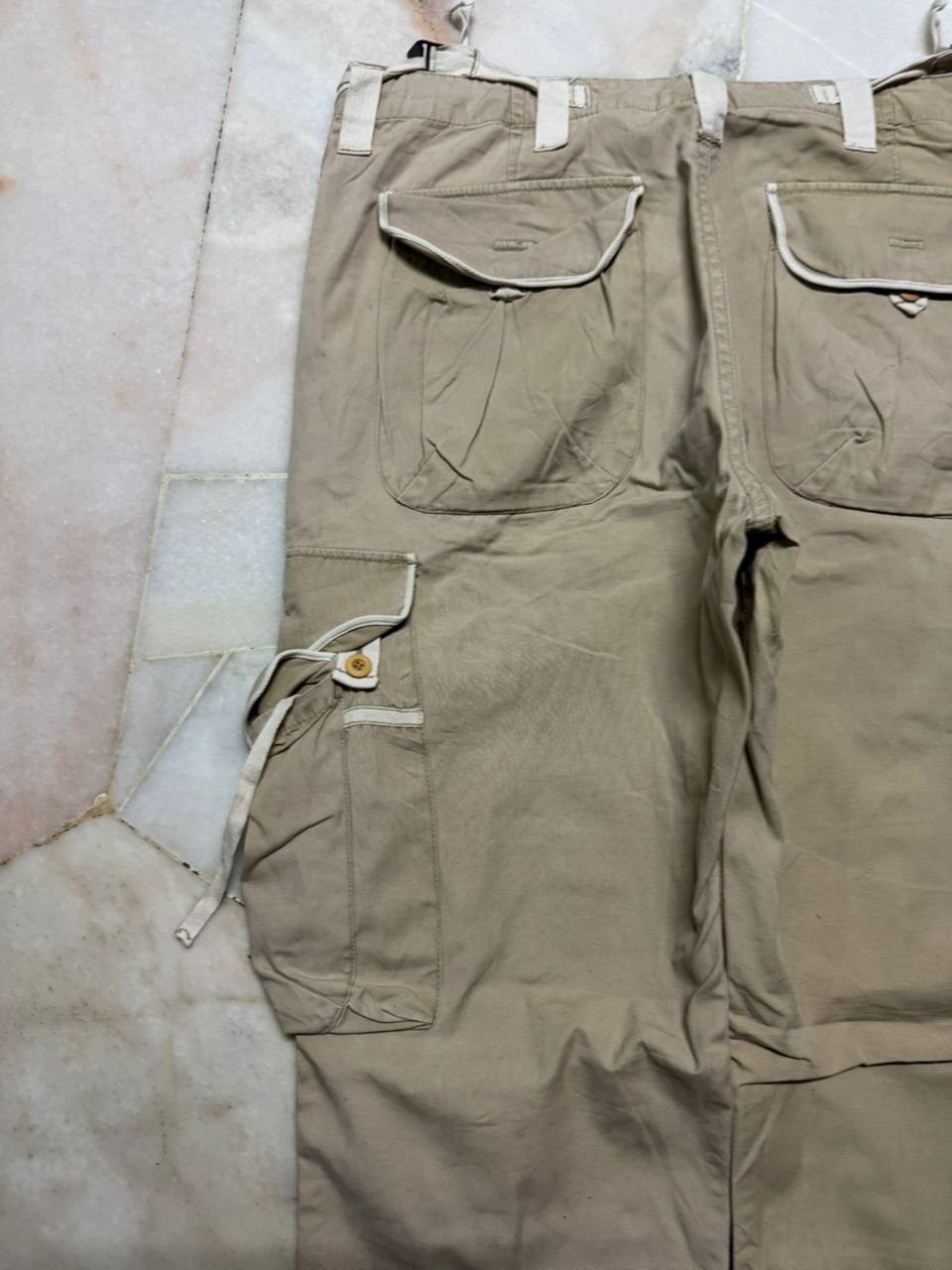 PPFM 💥Insane💥90s Japanese Bondage Parachute Thrashed Faded Cargo Size US 33 - 20 Thumbnail