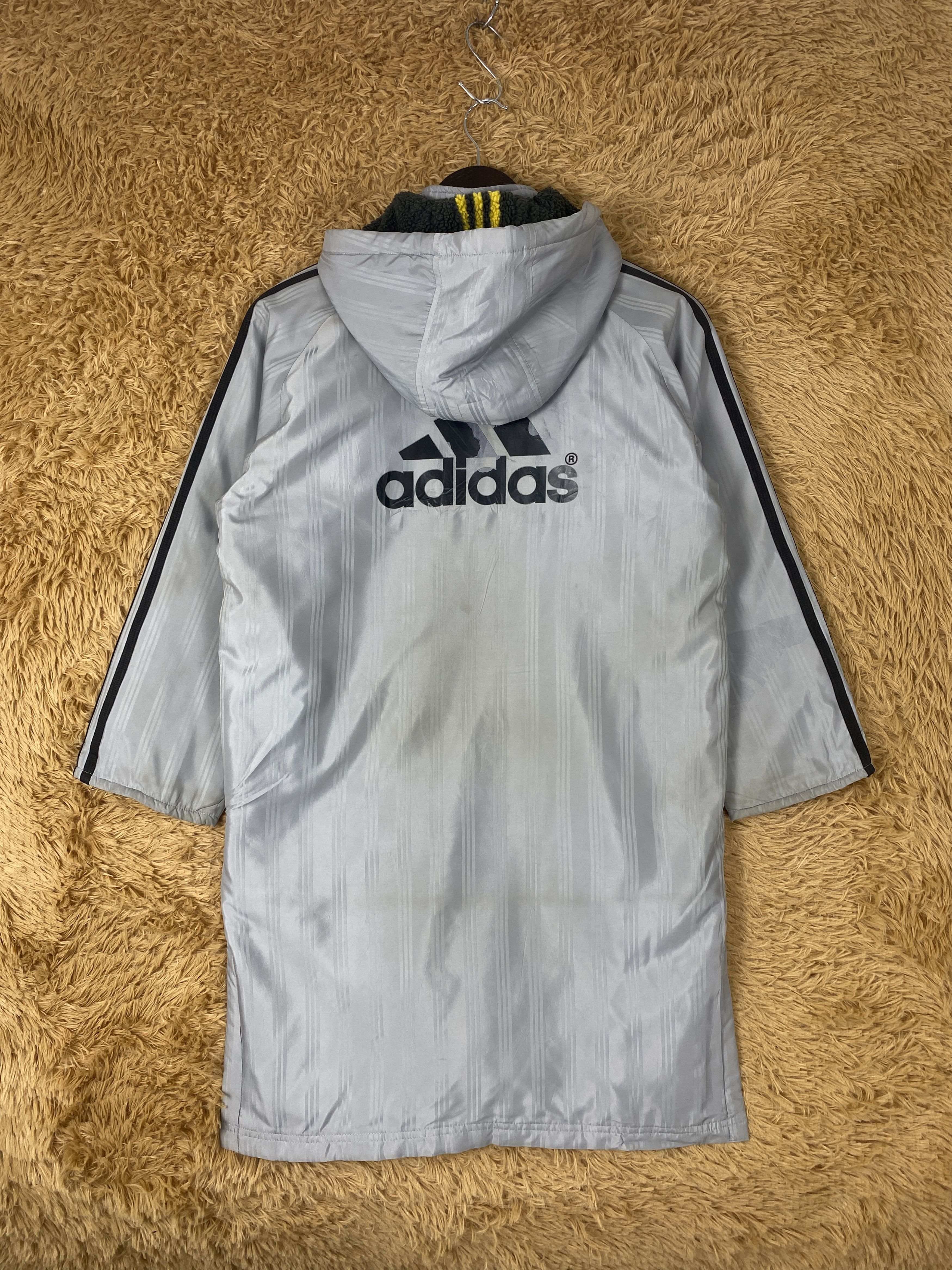 Adidas Vintage Adidas Hoodie Fleece Lining Long Jacket J2039 Size US S / EU 44-46 / 1 - 9 Thumbnail