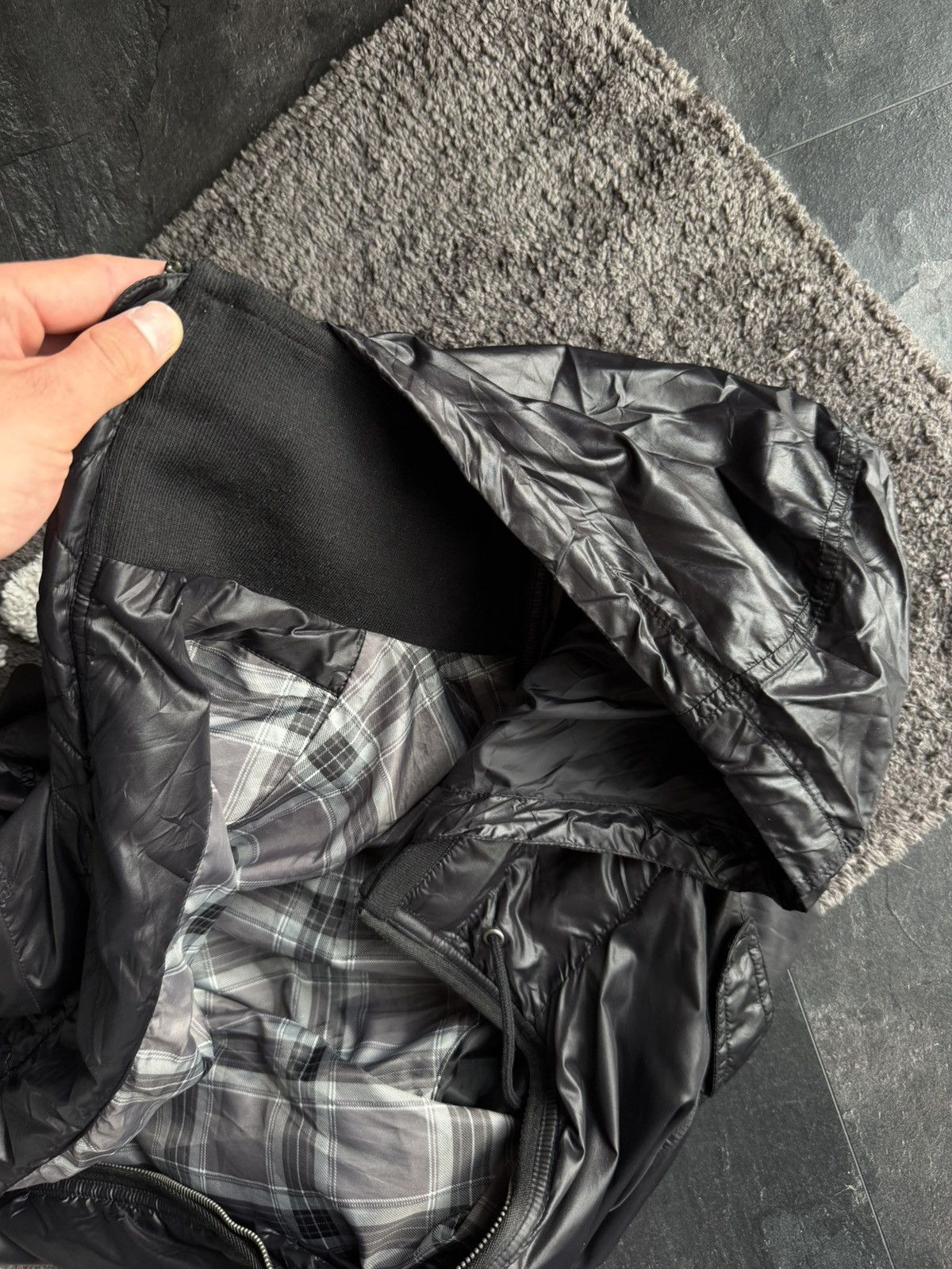 Diesel Diesel Black Nylon Bomber Jacket Y2K Vintage Avant Garde Size US L / EU 52-54 / 3 - 14 Thumbnail