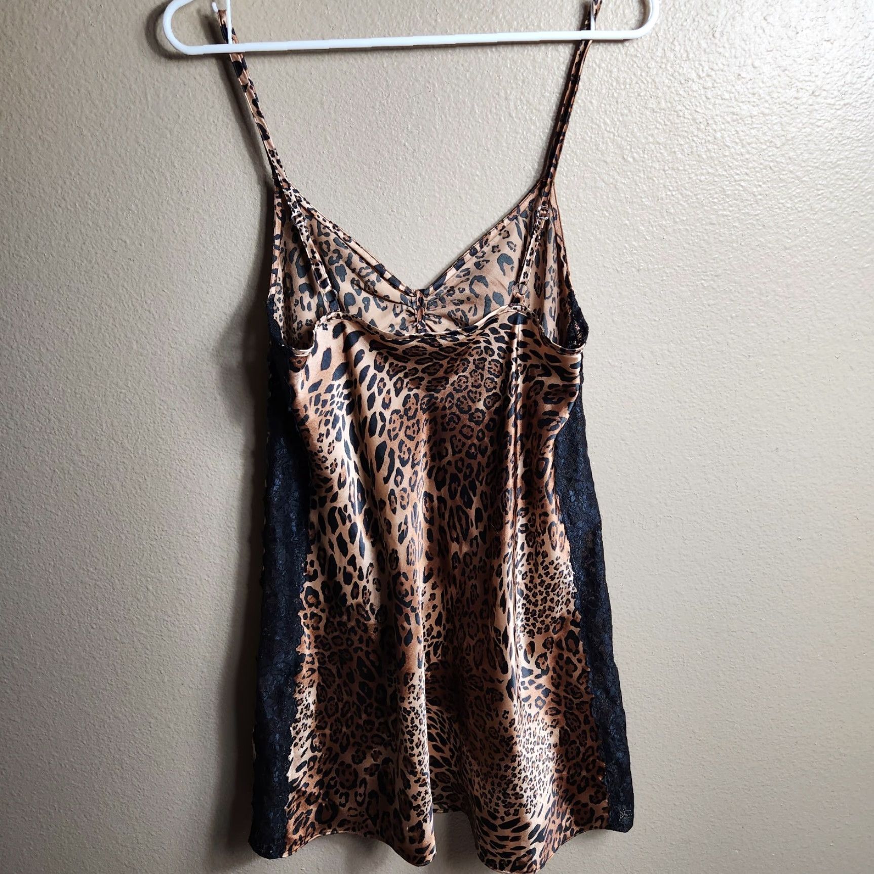 Vintage Morgan Taylor Intimates Womens Satin Leopard Print Slip Dress M-Size Size M / US 6-8 / IT 42-44 - 4 Thumbnail