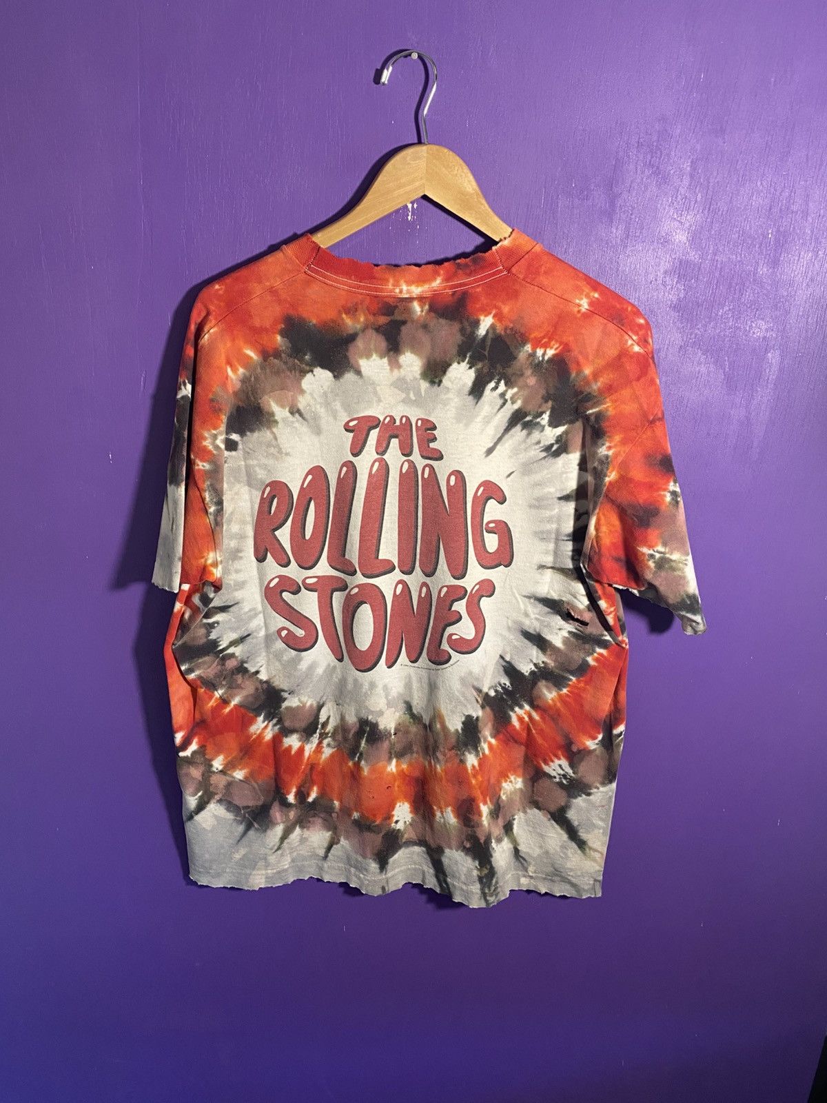 Band Tees × Vintage Vintage 1994 The Rolling Stones tie dye tongue tee Size US XL / EU 56 / 4 - 2 Thumbnail