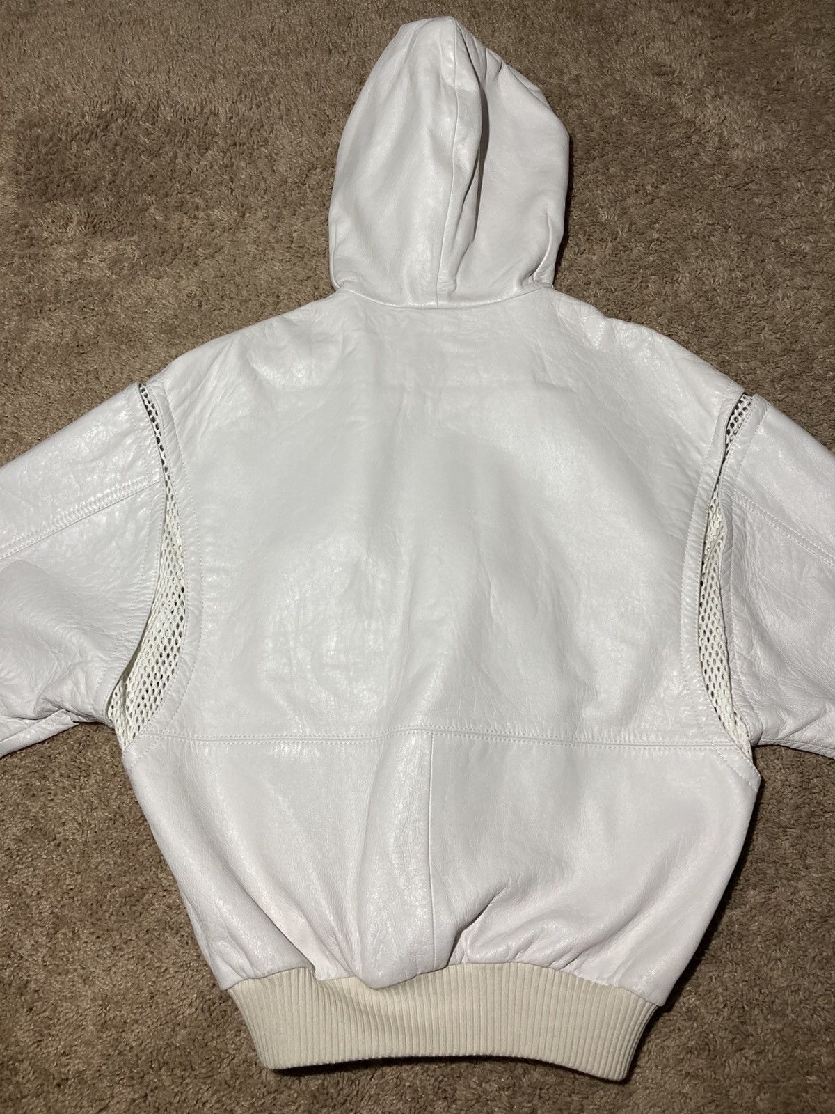 Celine SS22 Celine Leather Bonded Mesh Hooded Teddy Jacket 44 Hedi Size US XS / EU 42 / 0 - 14 Thumbnail
