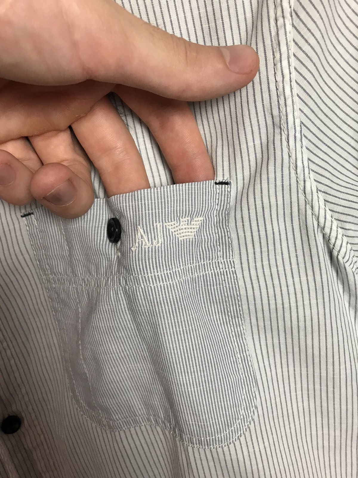 Armani × Vintage Vintage Armani luxury shirt Size US M / EU 48-50 / 2 - 5 Thumbnail