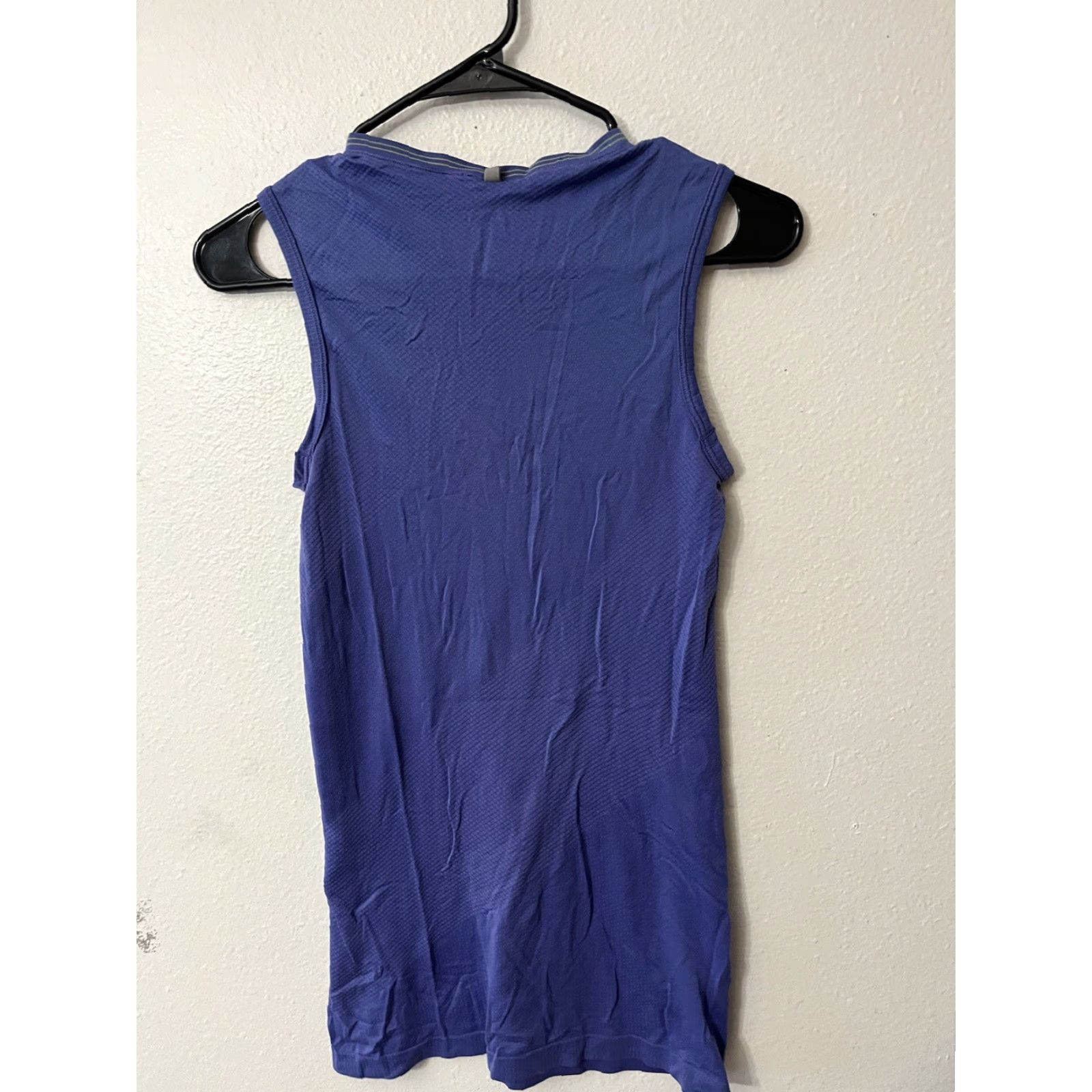 Nike Nike Dri-FIT Women's Blue High Neck Muscle Tank Size S Activewear Size ONE SIZE - 3 Thumbnail