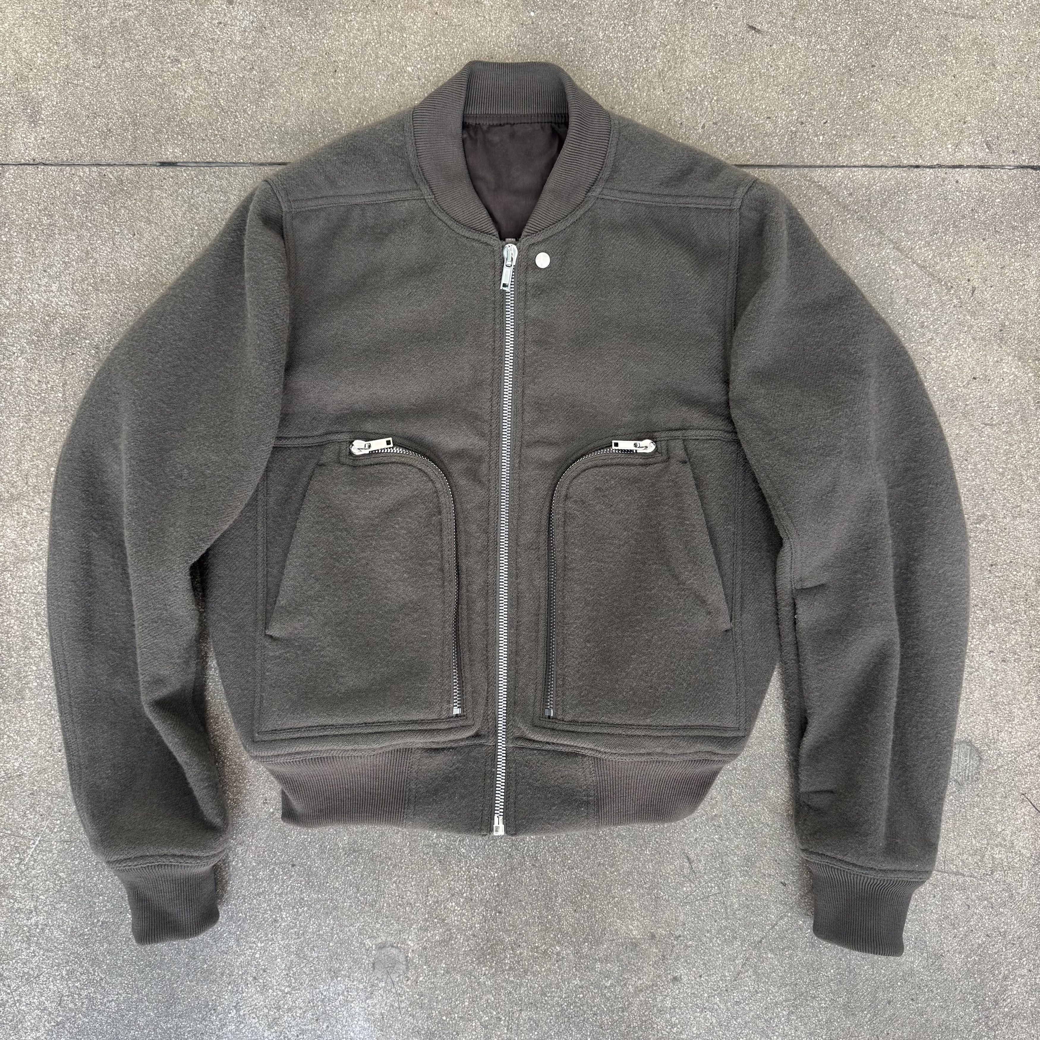 Rick Owens Wool Rick Owens Bauhaus Bomber Jacket Size US M / EU 48-50 / 2 - 2 Thumbnail