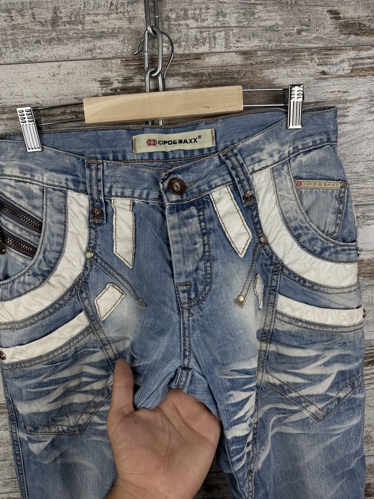 Vintage Mens Vintage Cipo & Baxx denim jeans pants avant garde y2k Size US 33 - 8 Thumbnail