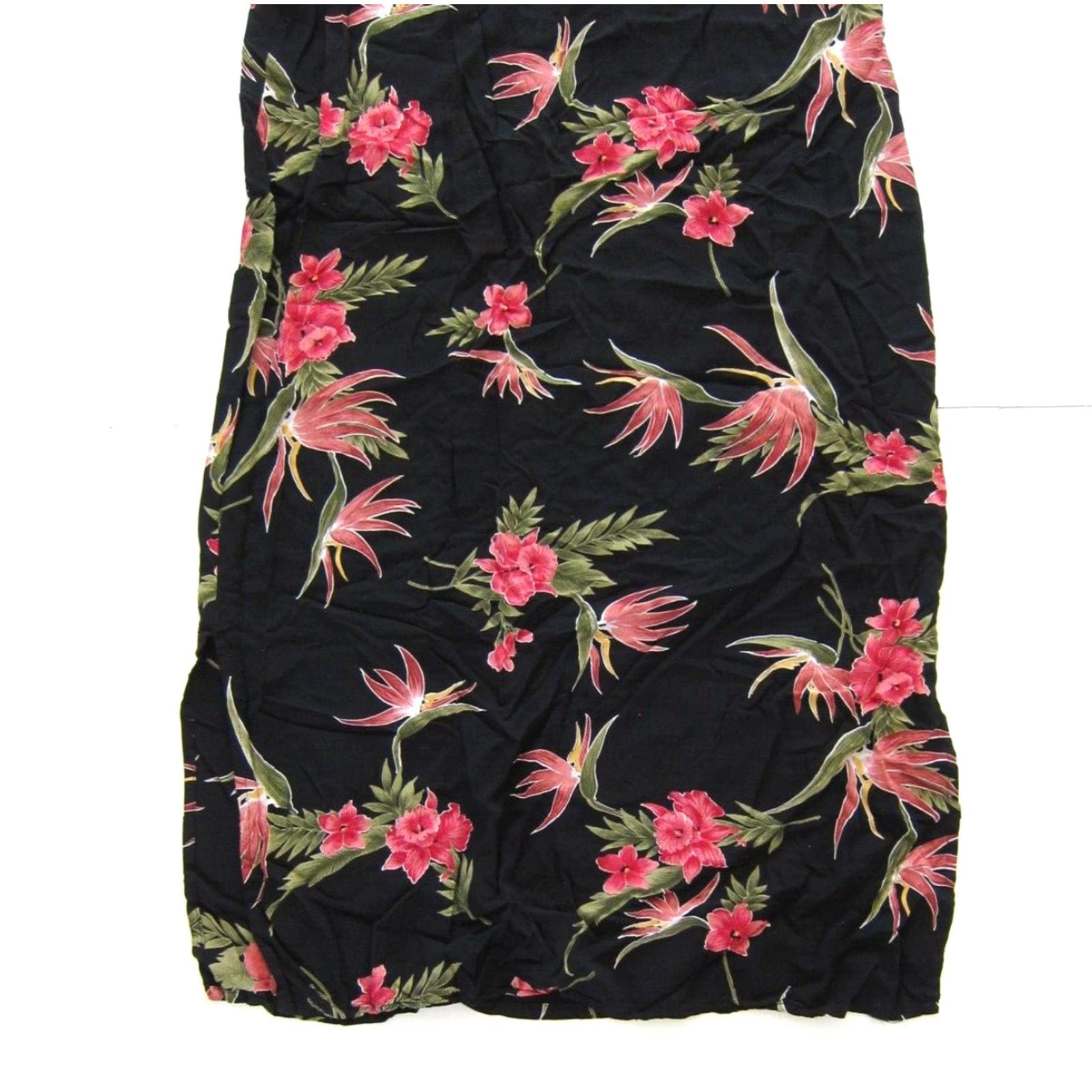 Vintage VINTAGE Units Maxi Dress Sleeveless Floral Long Sun XLarge Pink Black Green Women Ladies Size XL / US 12-14 / IT 48-50 - 6 Thumbnail