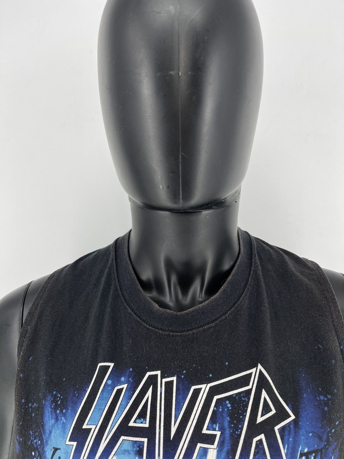 Band Tees × Slayer × Vintage !! VERY RARE !! Vintage Faded 90s Slayer Band Size US XL / EU 56 / 4 - 7 Thumbnail