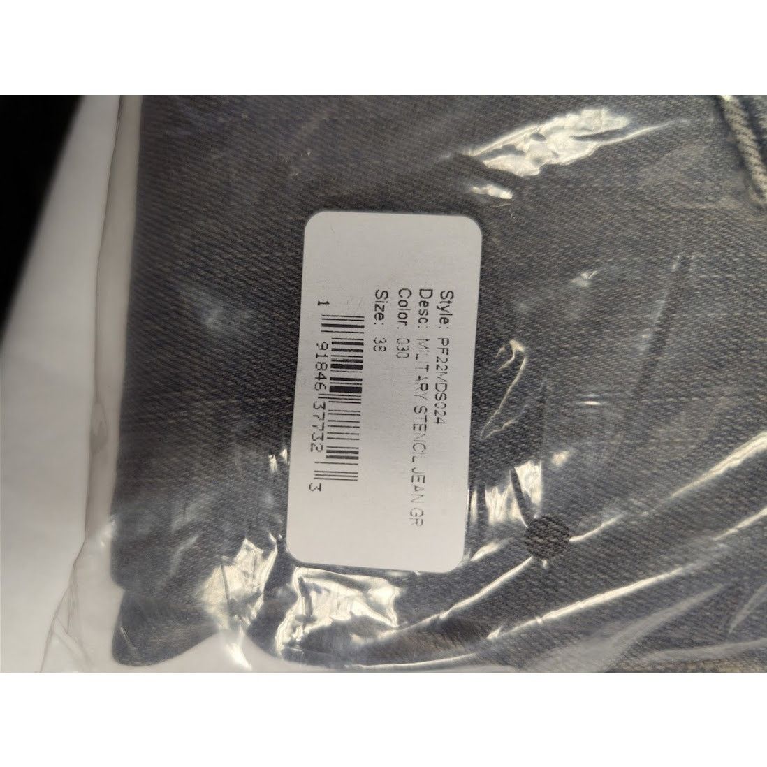 Amiri o1rshd1 Q:2 / Military Stencil Jean Denim Jeans in Grey 38 Size US 38 / EU 54 - 17 Thumbnail