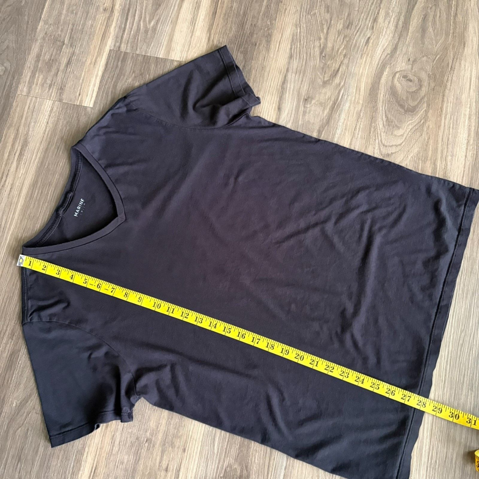 Marine Layer Marine Layer V-Neck T-Shirt Men's Size L Black Supima Modal Size US L / EU 52-54 / 3 - 5 Thumbnail