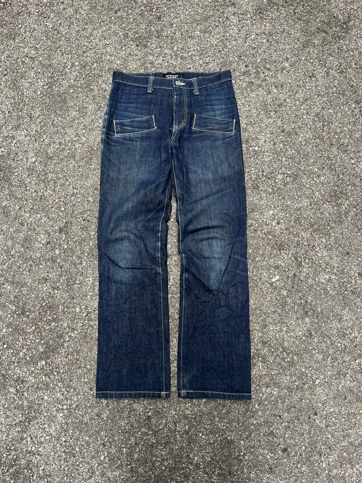 Diet Butcher Slim Skin Diet Butcher Slim Skin Jeans Bush Pant Faded Japanese Denim Size US 30 / EU 46 - 1 Thumbnail