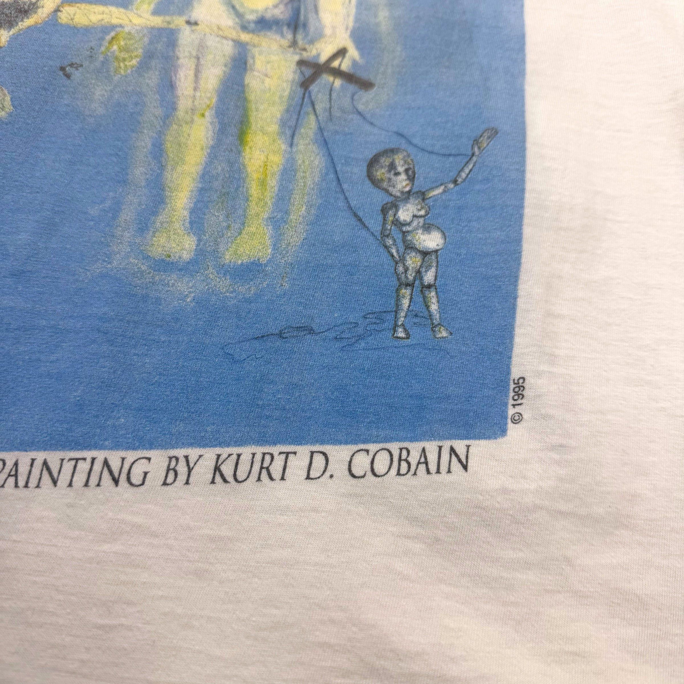 Vintage Vintage 1994 Nirvana Kurt Cobain Memorial Portait Tee L Size US L / EU 52-54 / 3 - 5 Thumbnail