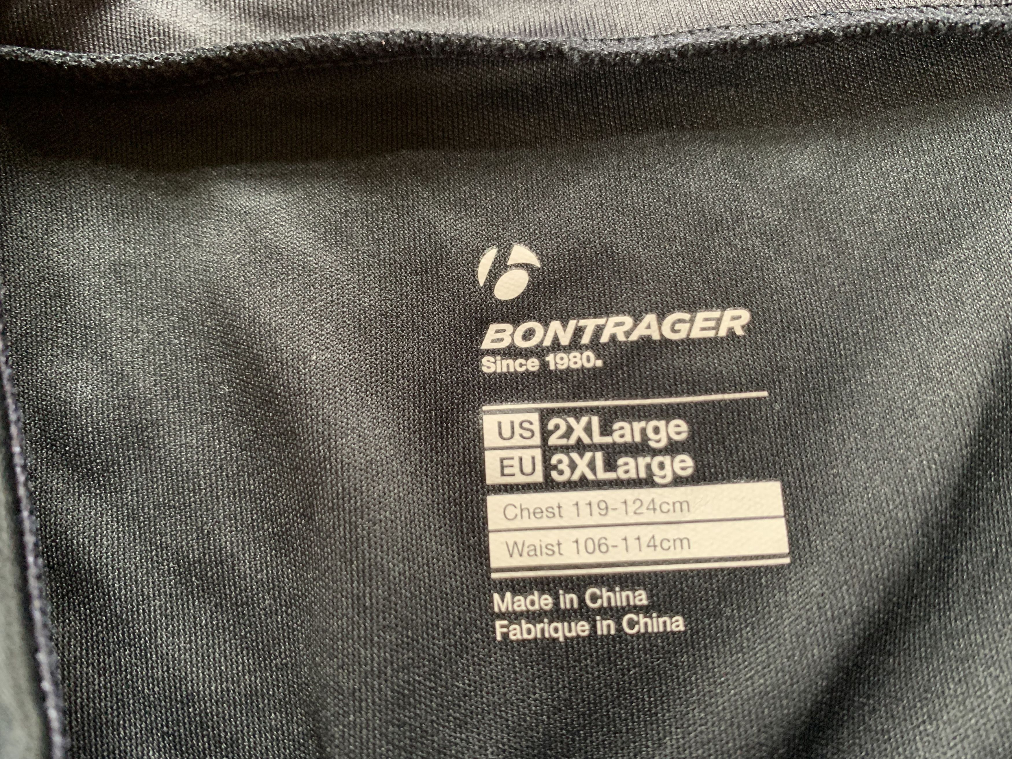 Bicycle Bontrager Big Black Short Sleeve Cycling Jersey Size US XXL / EU 58 / 5 - 5 Thumbnail