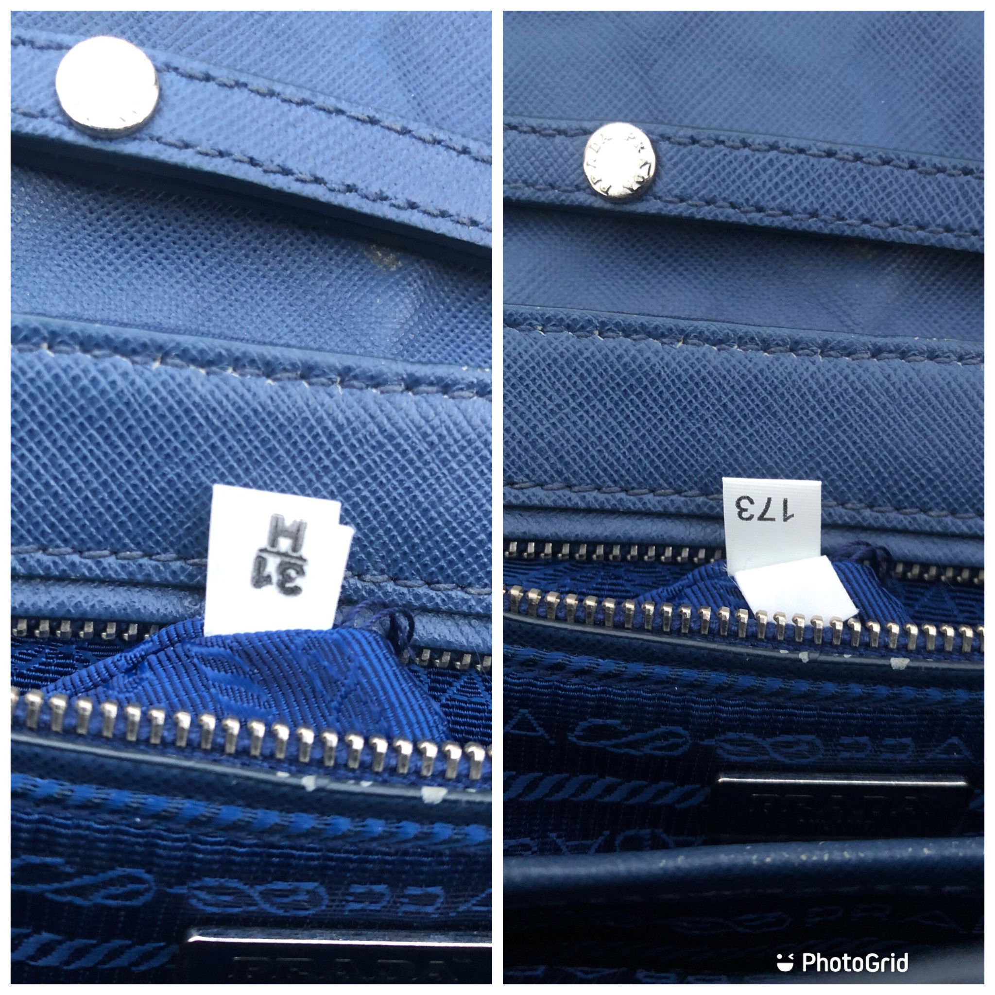 Prada 💯🔥PRADA MILANO Blues Tessuto Impuntu Chain Shoulder Bag Size ONE SIZE - 9 Thumbnail