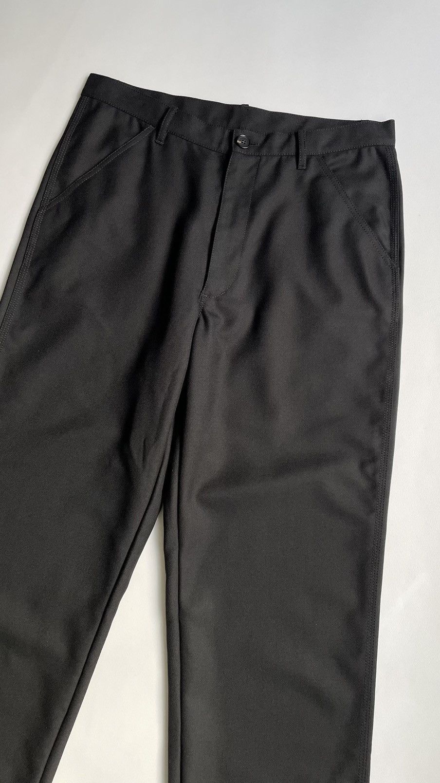 Comme des Garcons Black Twill Wool Utility Trousers Size US 34 / EU 50 - 8 Thumbnail