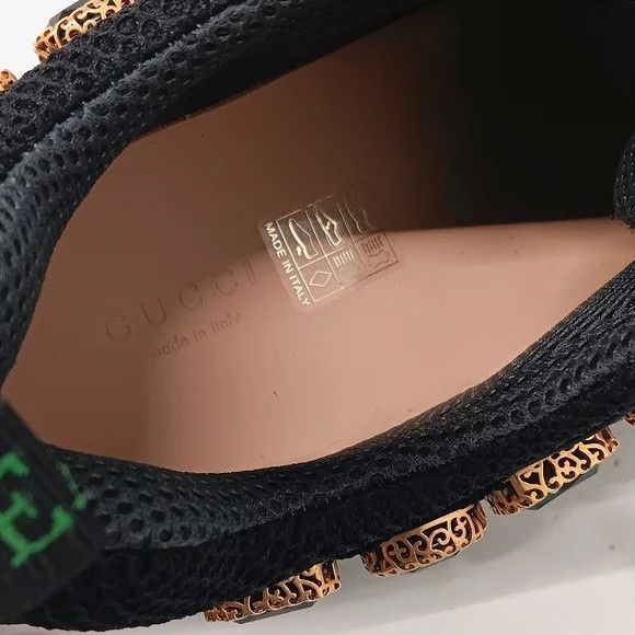 Gucci GUCCI Women's 'Black' Flashtreks w/ Crystals - EU36/US6 Size US 6 / IT 36 - 10 Thumbnail
