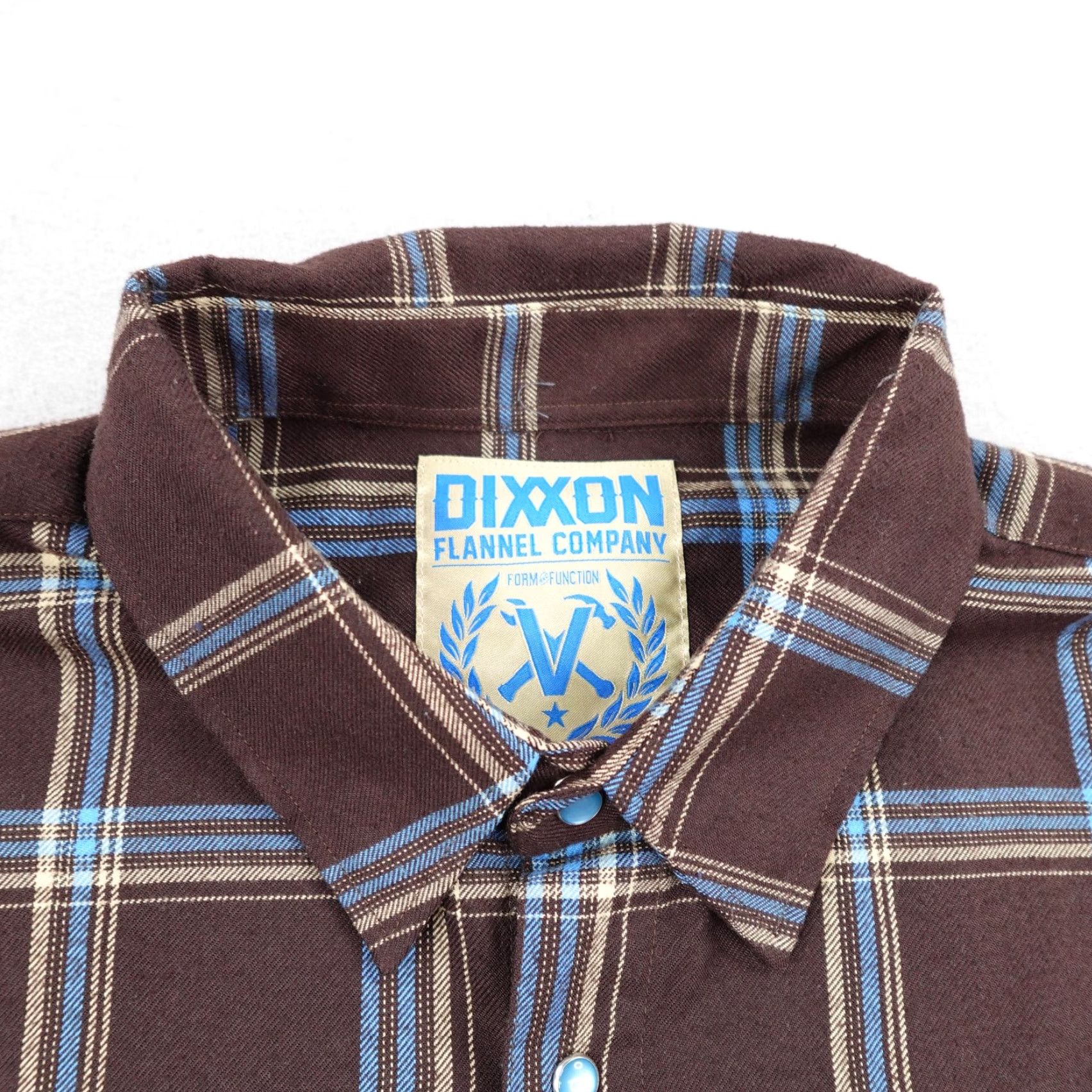 Vintage Dixxon Flannel Shirt Mens 2XL Tall Brown Plaid Pearl Snap Anniversary Edition Size US XXL / EU 58 / 5 - 2 Thumbnail