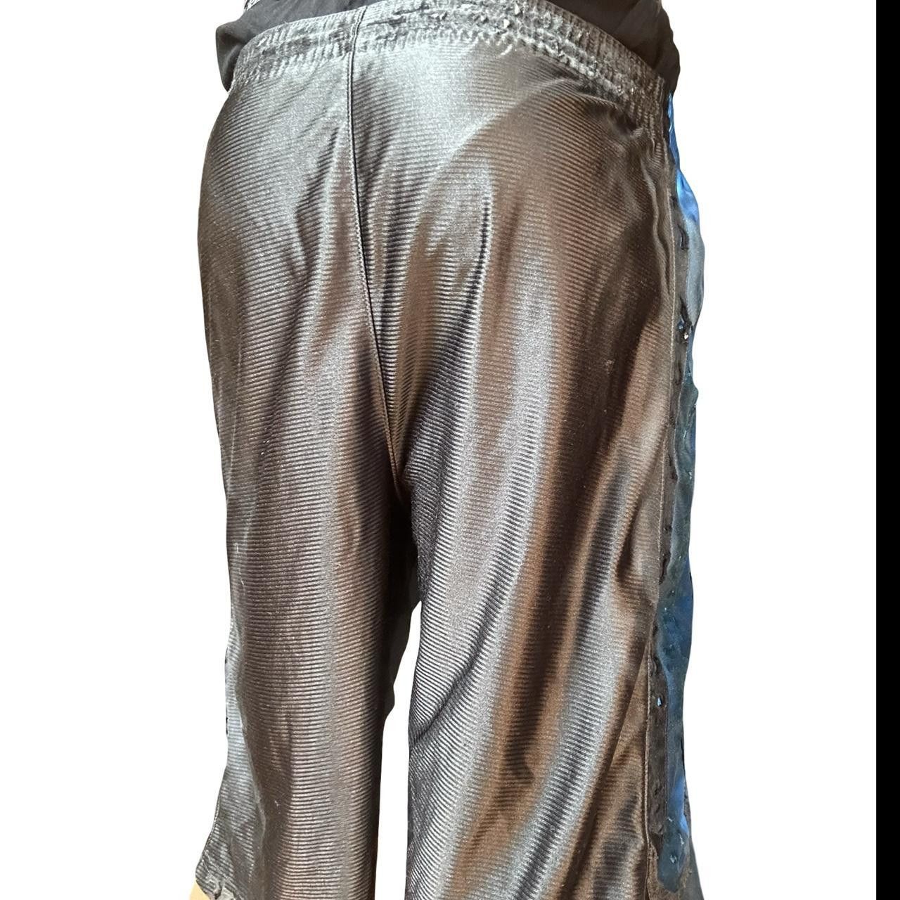 Nike Nike Black/Blue Distressed Basketball Shorts - large Size US 30 / EU 46 - 5 Thumbnail