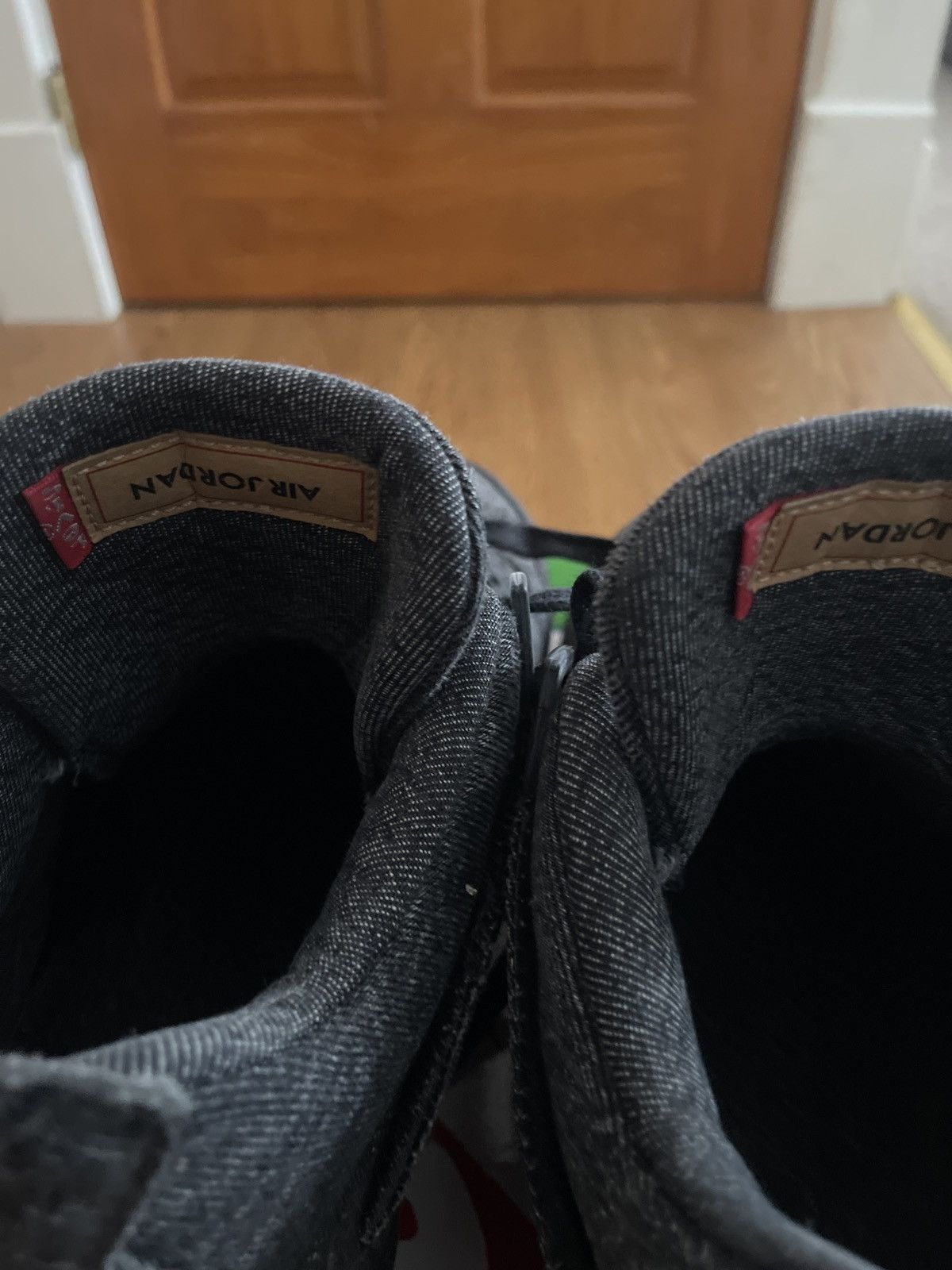 Jordan Brand Levi x air Jordan 4 black denim Size US 14 / EU 47 - 8 Thumbnail