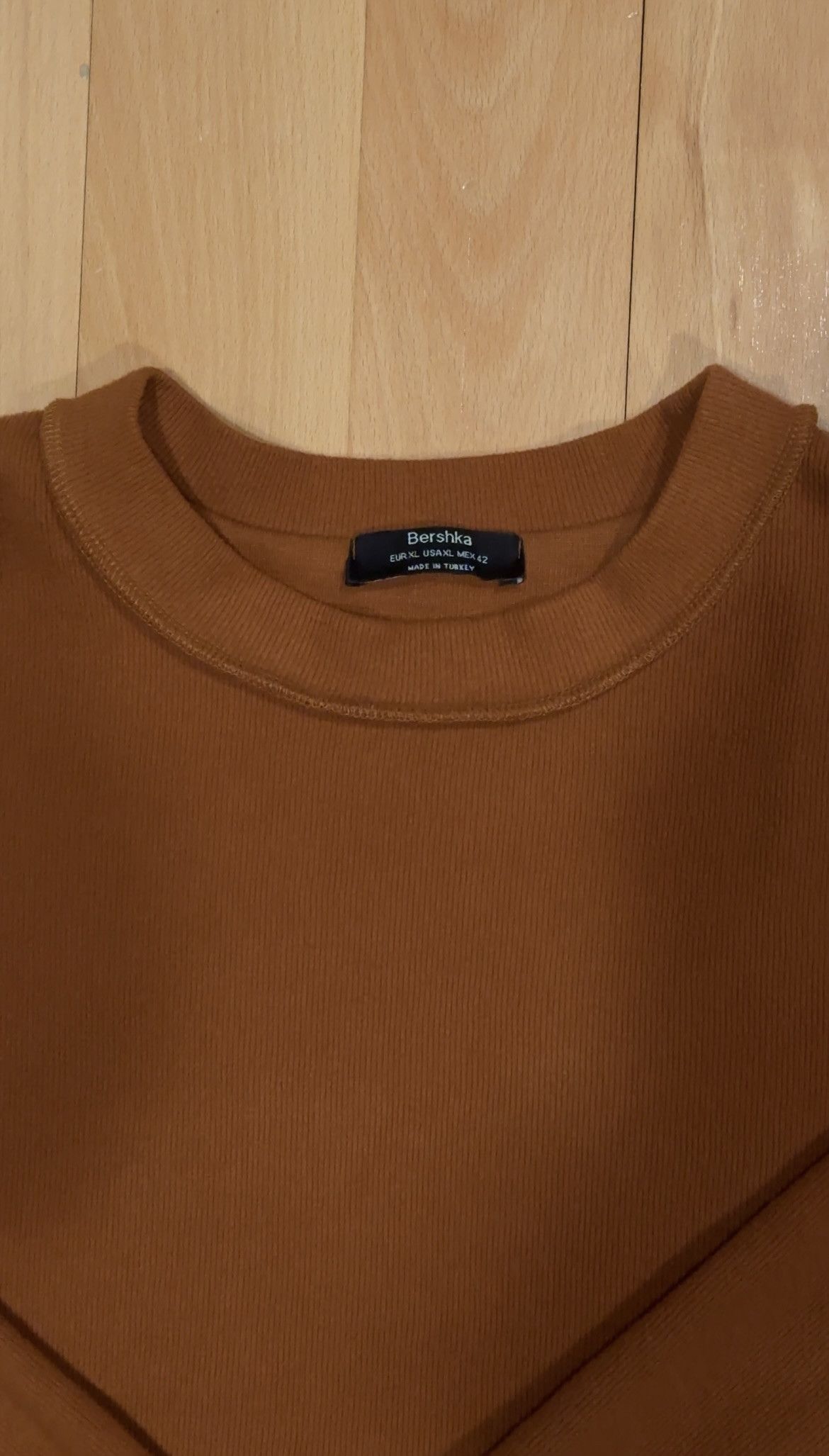 Bershka Bershka Orange Cotton Polyester Blend Sweatshirt Size US XL / EU 56 / 4 - 3 Thumbnail