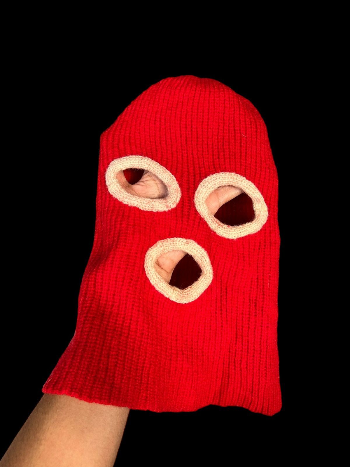 14th Addiction × Japanese Brand Balaclava Masked Red Colour ☠️🎌 Size ONE SIZE - 4 Thumbnail