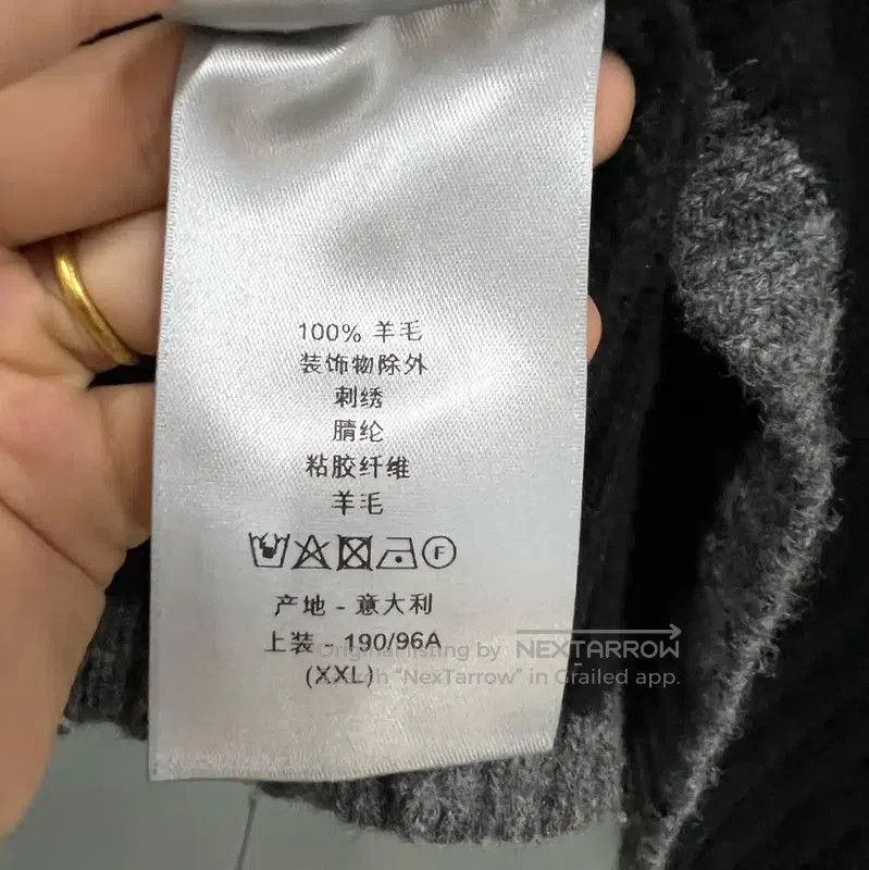 Dior Dior Black Wool Logo Long Sleeve Pullover . Size XXL / US 16-18 / IT 52-54 - 5 Thumbnail