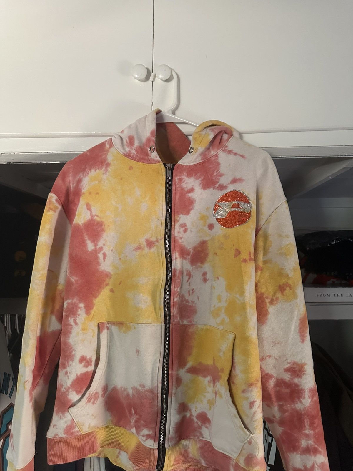 Japanese Brand × Vintage Tie Dye Crystalized Hoodie!! Size US M / EU 48-50 / 2 - 2 Thumbnail