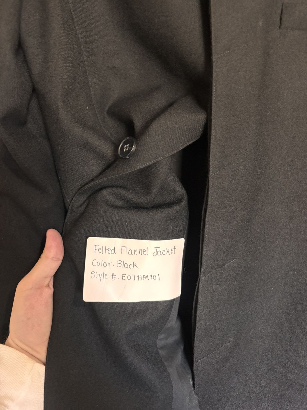 Helmut Lang (Sample) Fall 2014 Felted Flannel Blazer / overcoat Size US S / EU 44-46 / 1 - 5 Thumbnail