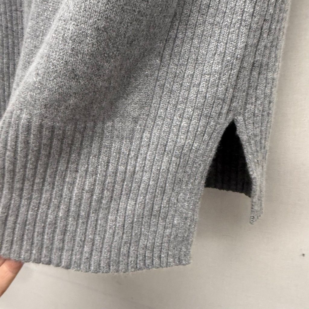 Women's Karen Millen Grey Cowl Neck Tunic Sweater Size S