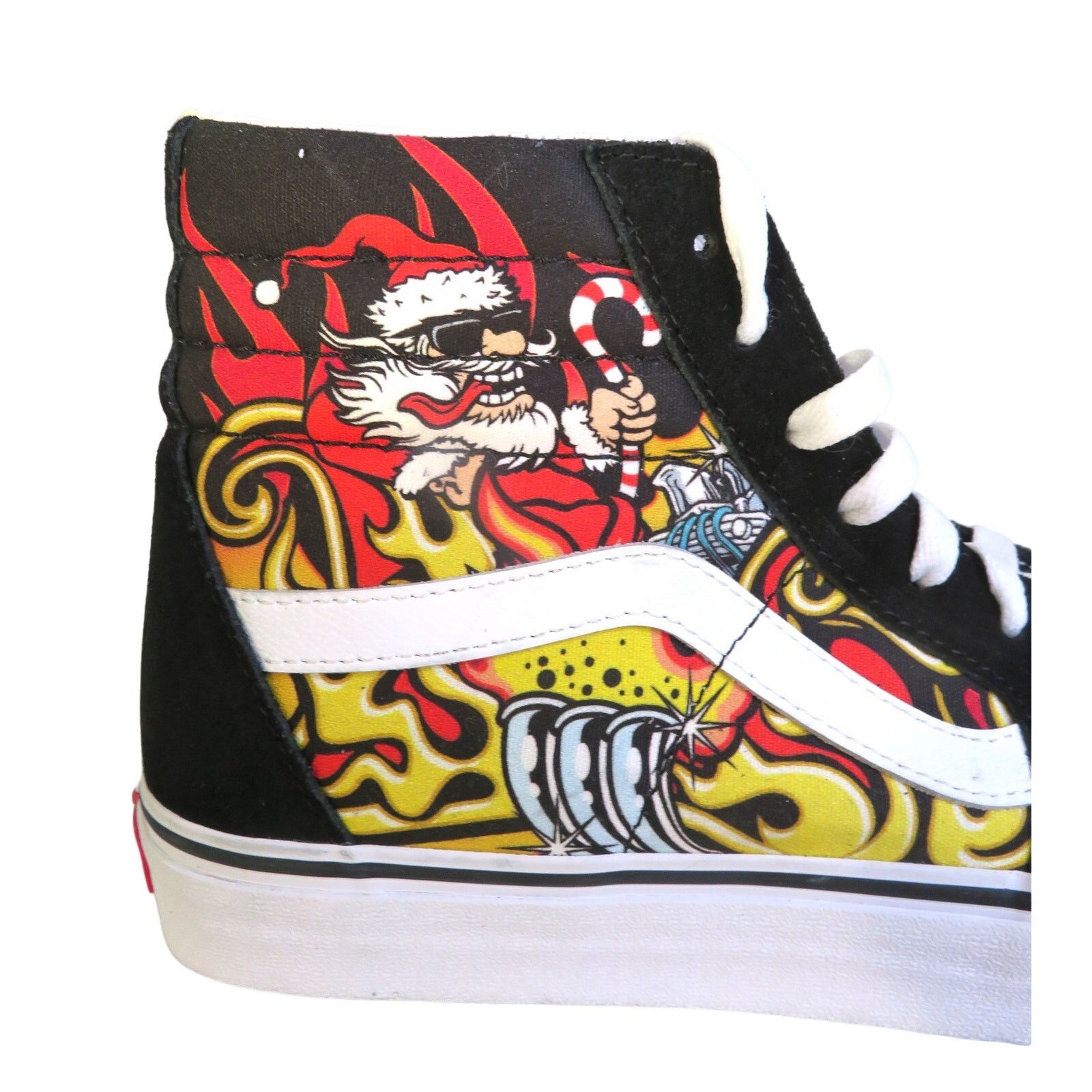 Vans New VANS Santa Flame SK8 SkateBoard Hi-Top Sneakers Size US 10 / EU 43 - 6 Thumbnail