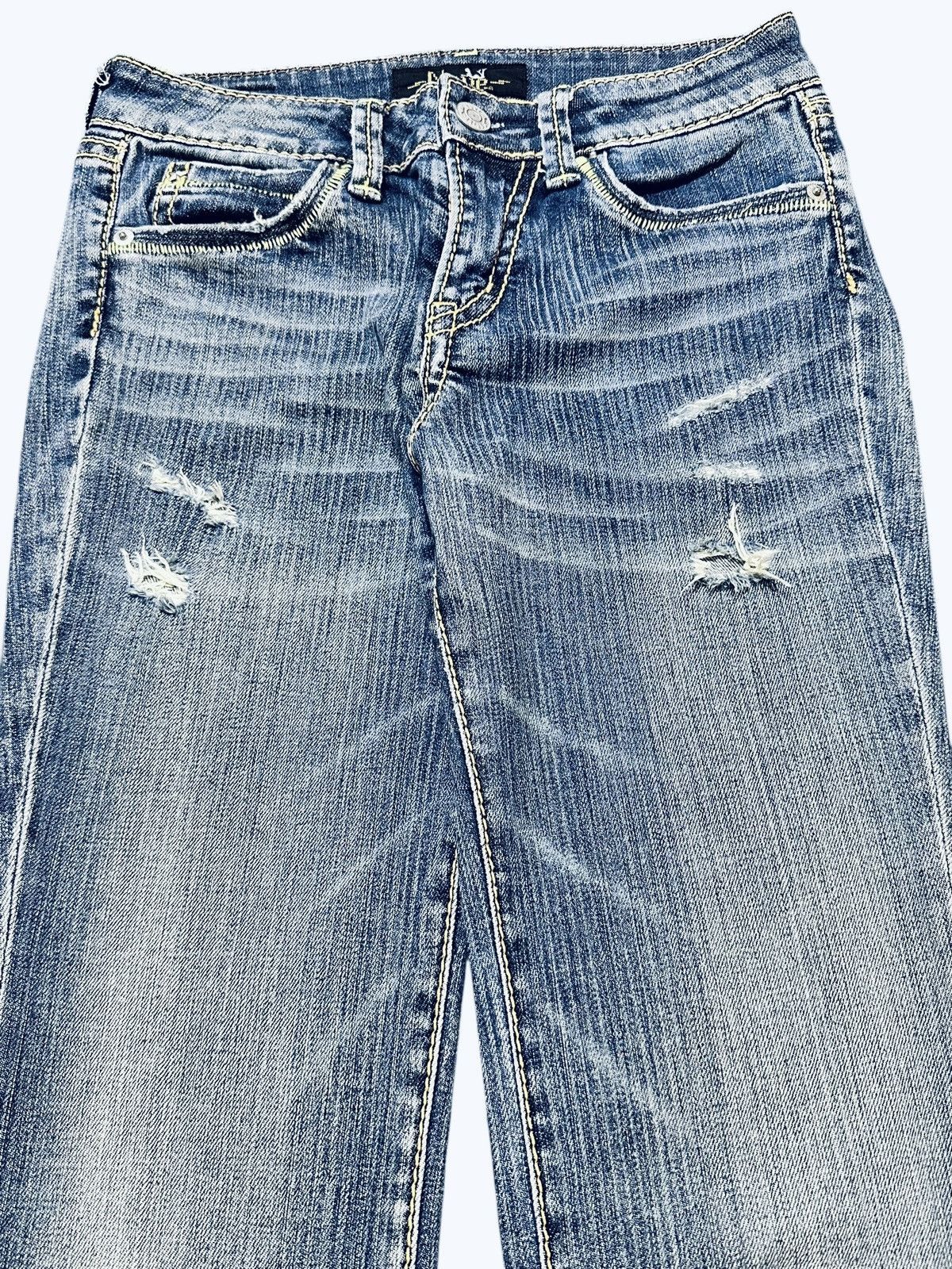 Vintage Vintage Distressed Nuve Faded Wash Flare Style Size US 28 / EU 44 - 4 Thumbnail