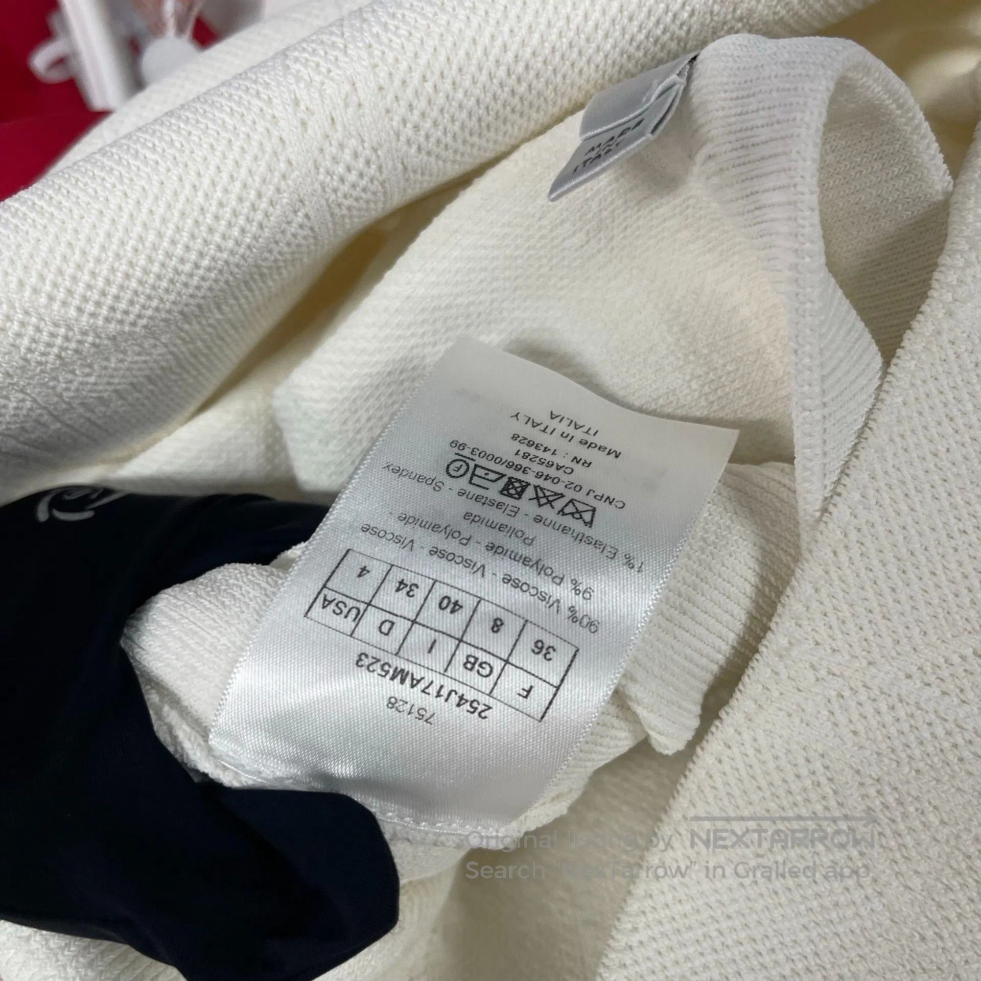 Dior Dior White CD Button Knit Coat & Skirt Set. Size XXS / US 00 / IT 34 - 6 Thumbnail