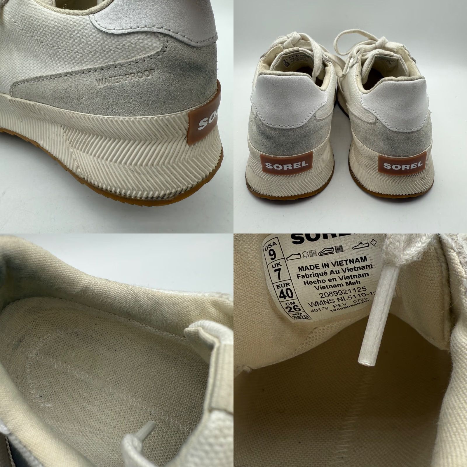 SOREL Sorel Womens Out N About III City Sneakers Size 9 White Waterproof Sneakers Womens 9 White Waterproof Shoes Shoes Womens 9 White Waterproof Size US 9 / IT 39 - 8 Thumbnail