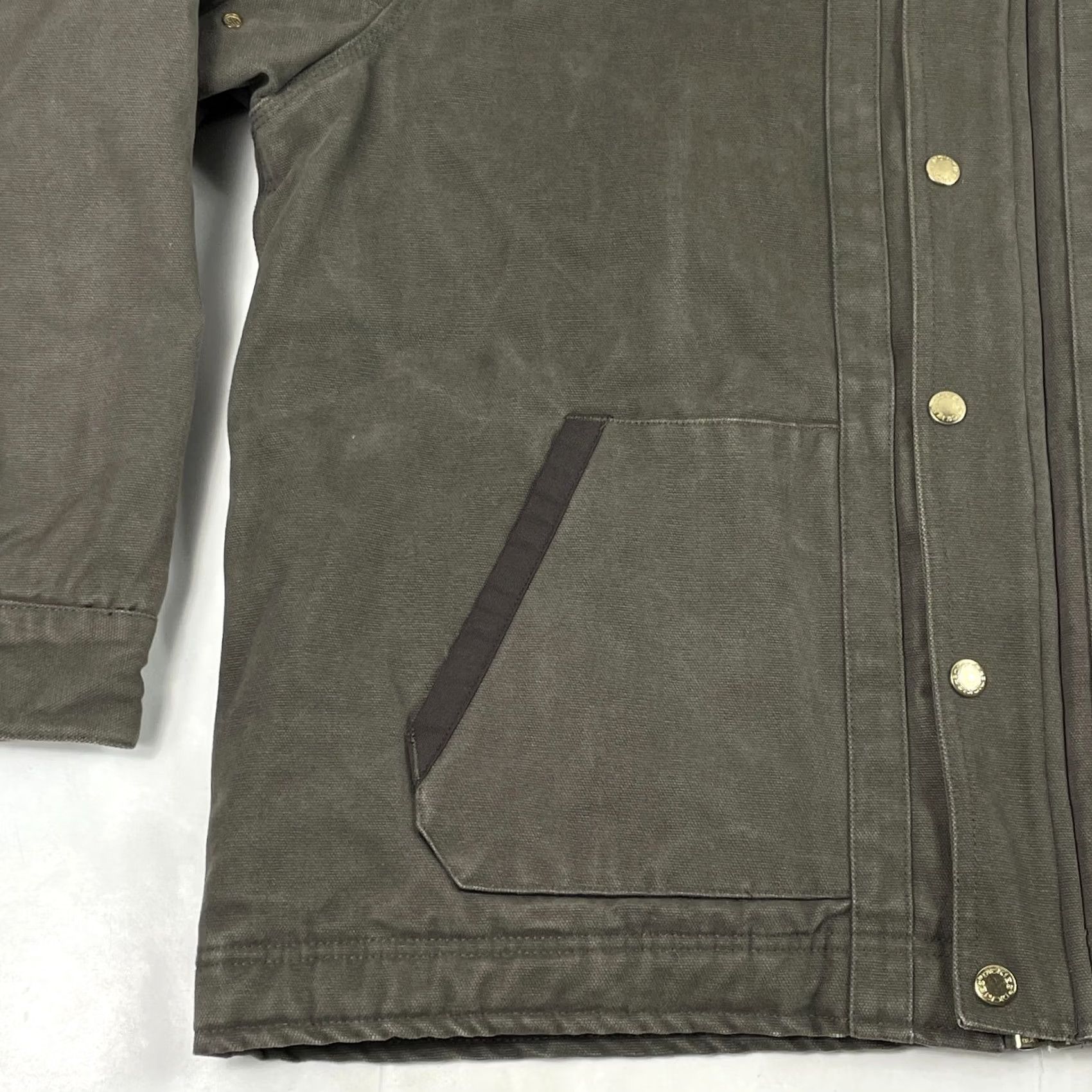 Dickies Dickies Jacket Mens XL Green Canvas Hooded Workwear Chore Heavyweight Bomber Jacket Size US XL / EU 56 / 4 - 5 Thumbnail