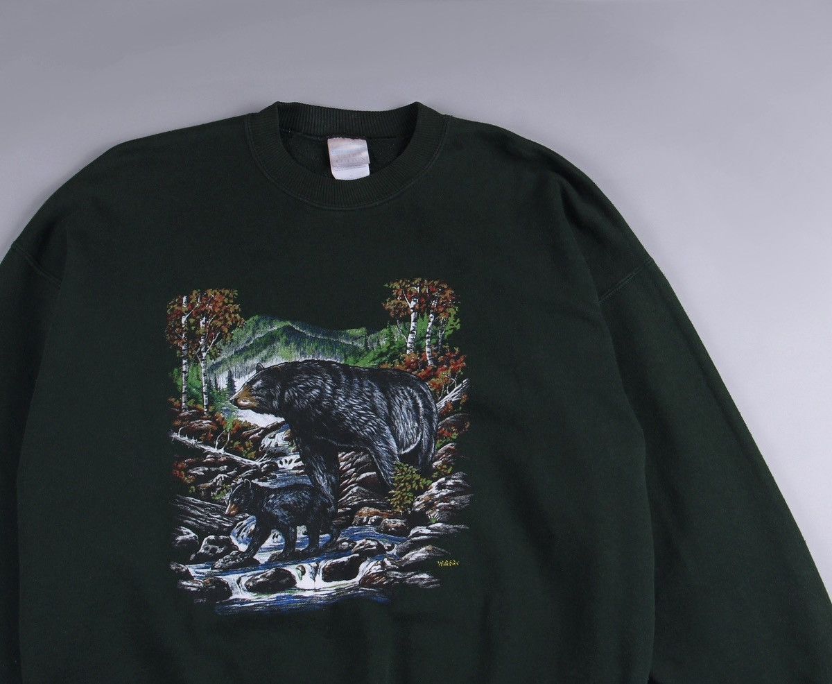 Vintage Vintage Bear National Wildlife Animals Sweatshirt XL Size US XL / EU 56 / 4 - 2 Thumbnail