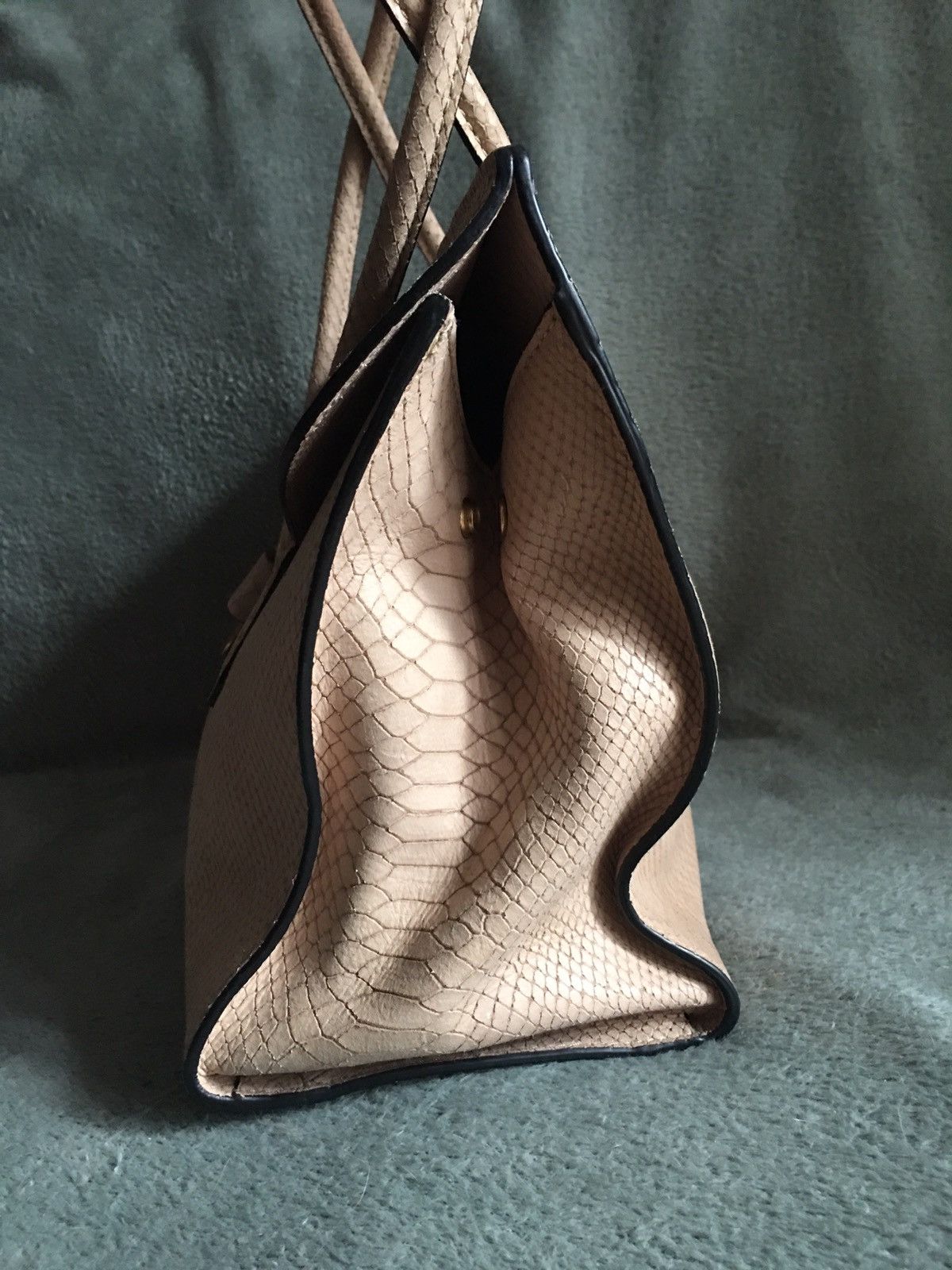 Other COCCINELLE Beige Leather Snake Design Handbag Shoulder Bag Size ONE SIZE - 5 Thumbnail