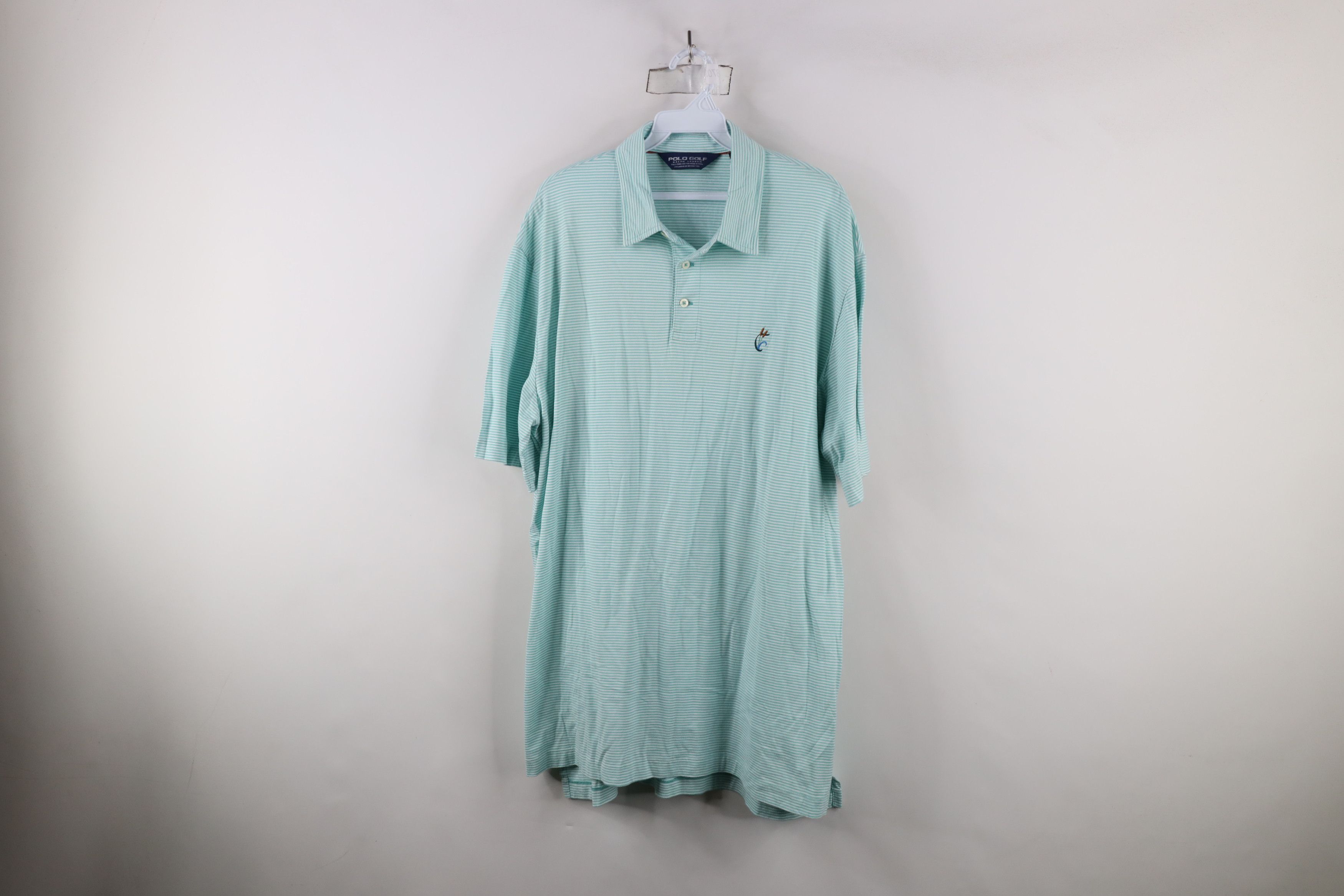 Polo Ralph Lauren Polo Golf Ralph Lauren Country Club Striped Polo Shirt Blue Size US XL / EU 56 / 4 - 1 Thumbnail