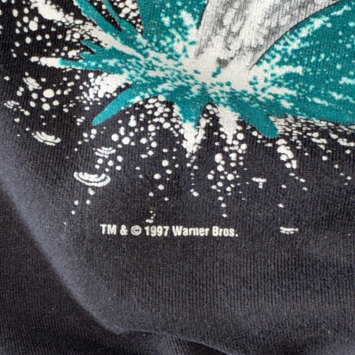 Warner Bros 90s Miami Dolphins Taz Tasmanian Devil crewneck sweatshirt Size US XL / EU 56 / 4 - 3 Thumbnail