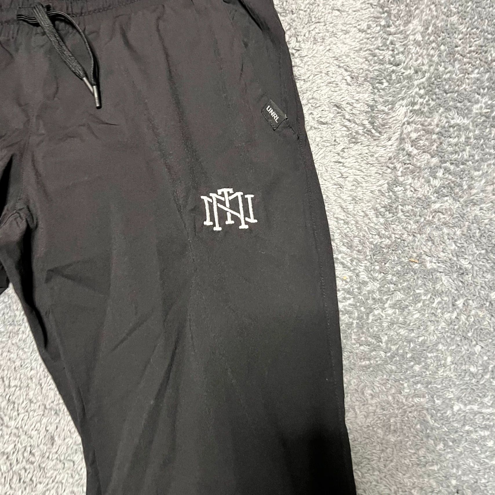 Vintage UNRL Pants Mens Large Black Performance Jogger Athletic Size US 33 - 2 Thumbnail