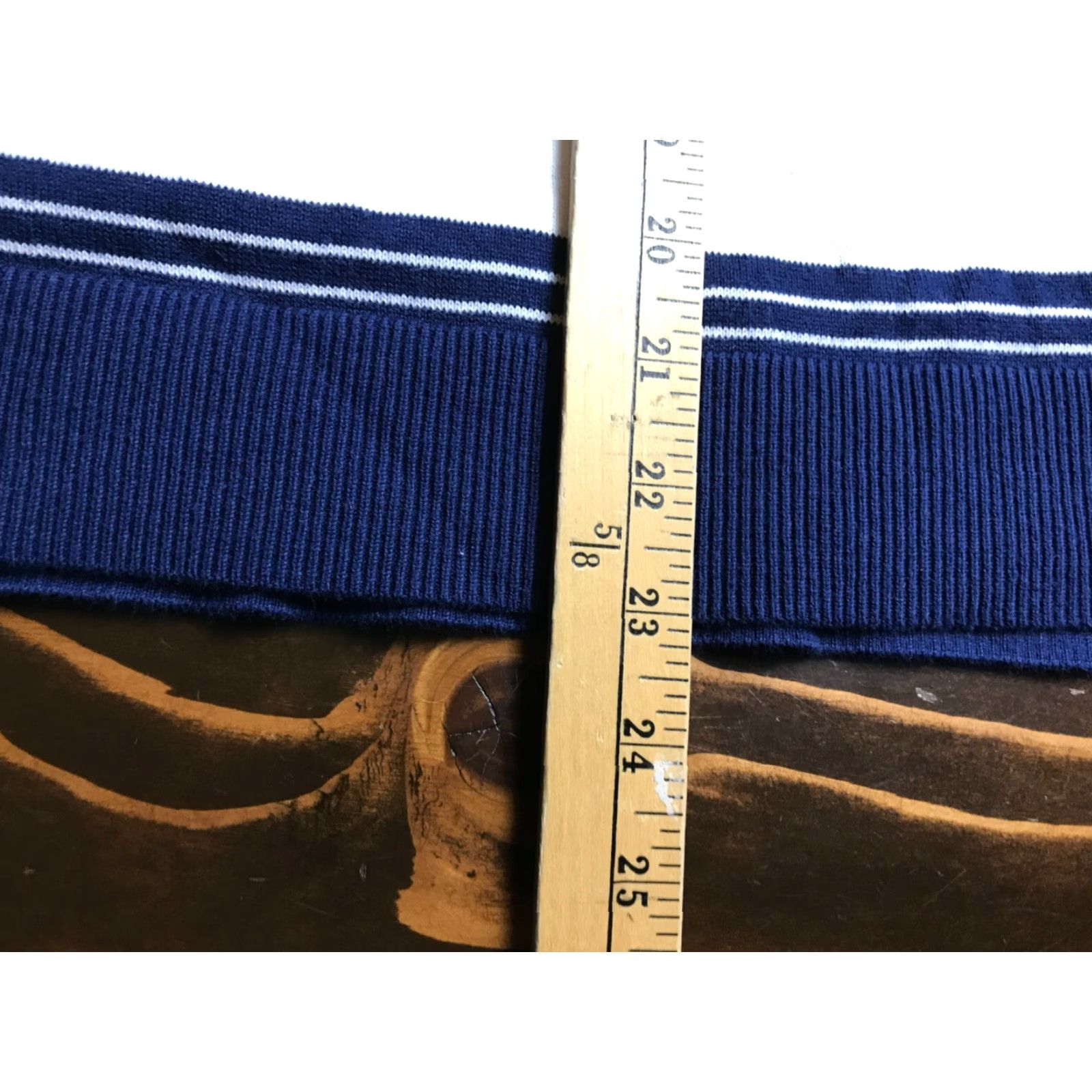 Lands' End Lands' End Sweater Womens Size Medium 10-12 Navy Blue White Striped Pullover Size M / US 6-8 / IT 42-44 - 4 Thumbnail