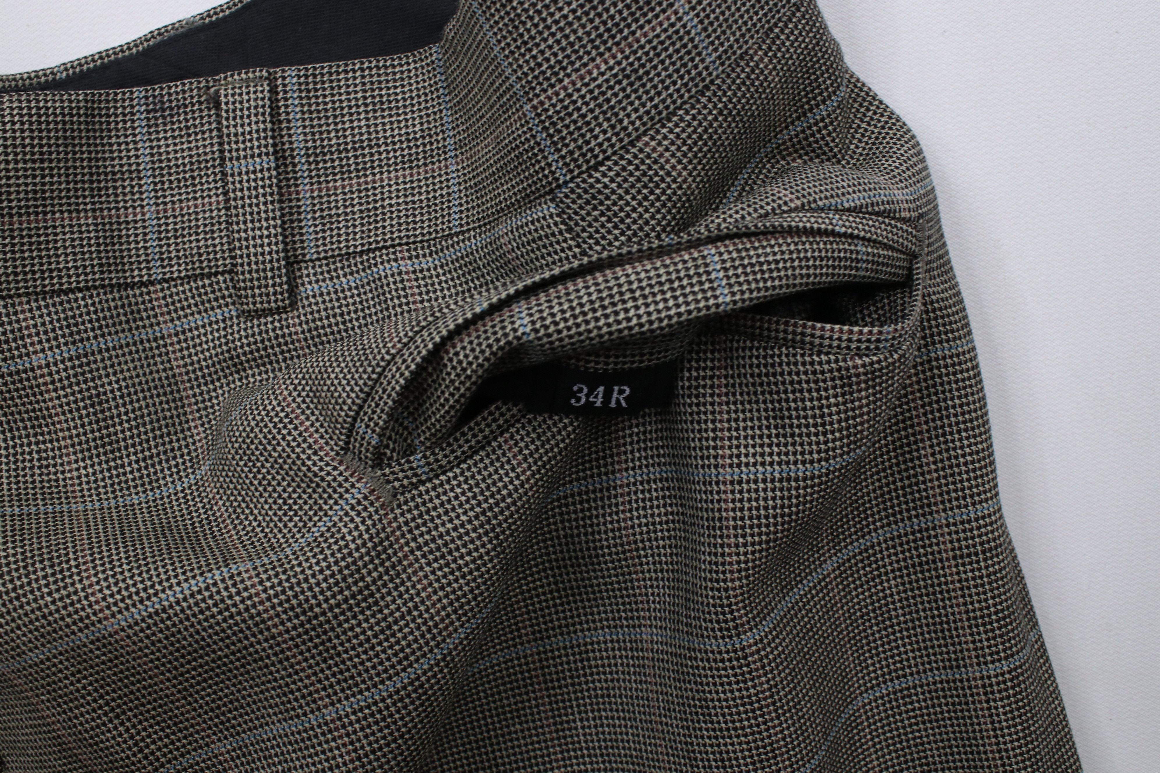 Vintage Vintage 90s Streetwear Wide Leg Chino Pants Houndstooth Size US 34 / EU 50 - 13 Thumbnail