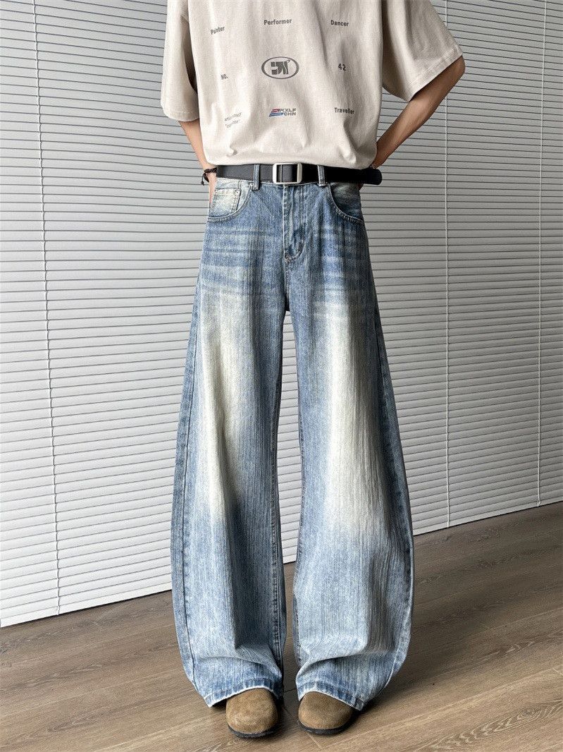 Japanese Brand Retro loose wide leg slightly flared jeans Size US 32 / EU 48 - 2 Thumbnail