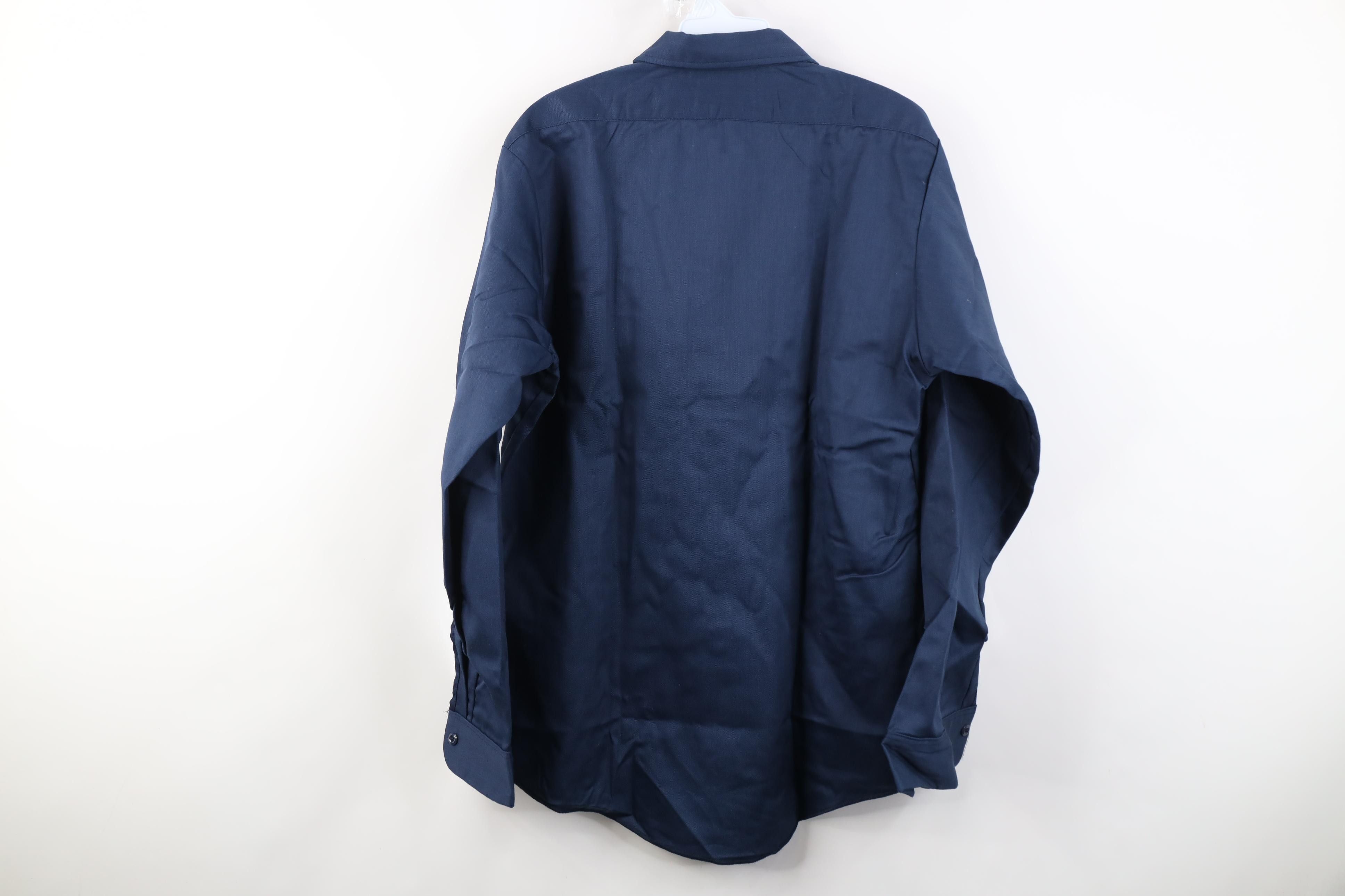 Dickies Deadstock Vintage 90s Dickies Mechanic Button Shirt Blue USA Size US M / EU 48-50 / 2 - 11 Thumbnail