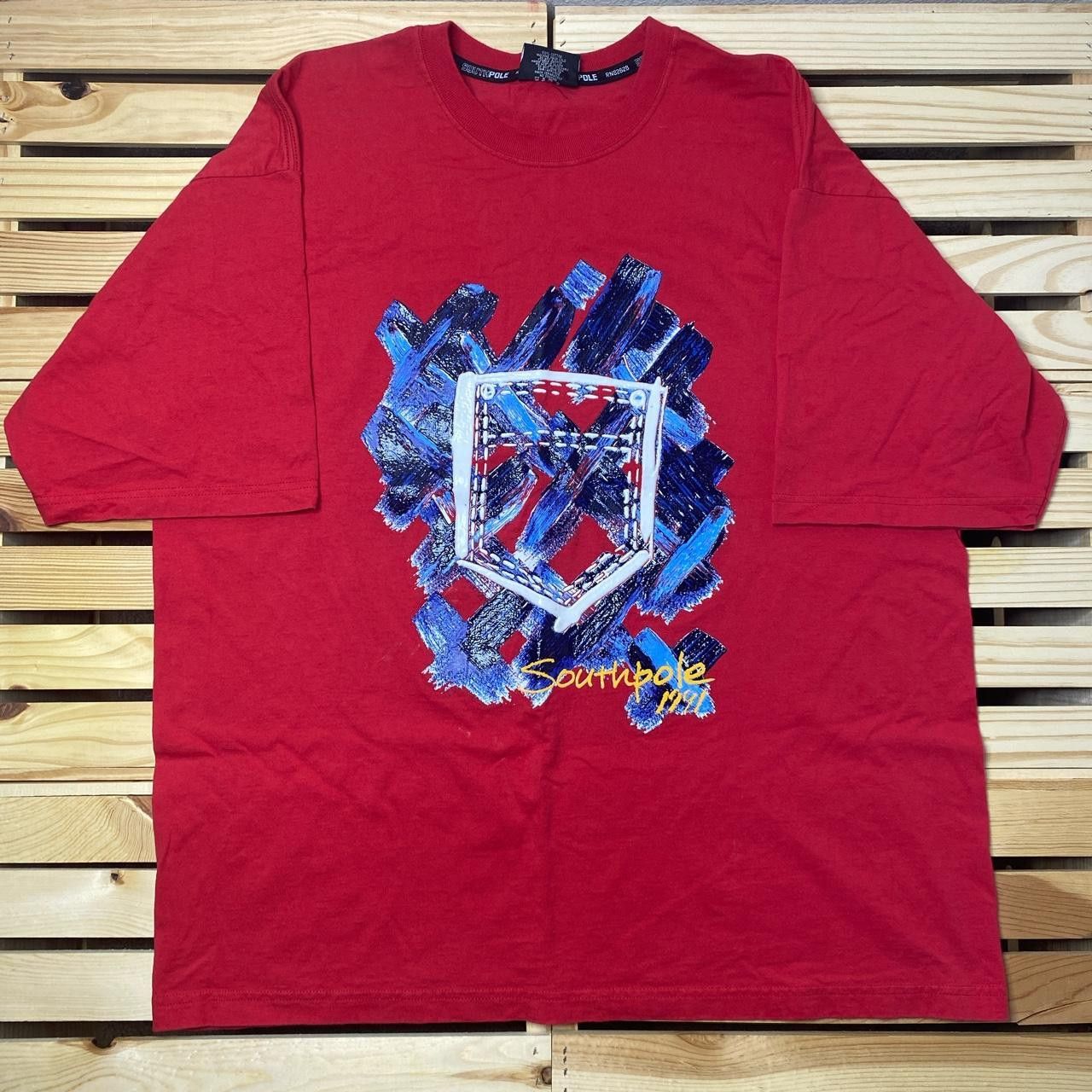 Southpole Vintage Southpole Red Y2K Hip Hop Tee Size XL Size US XL / EU 56 / 4 - 1 Thumbnail