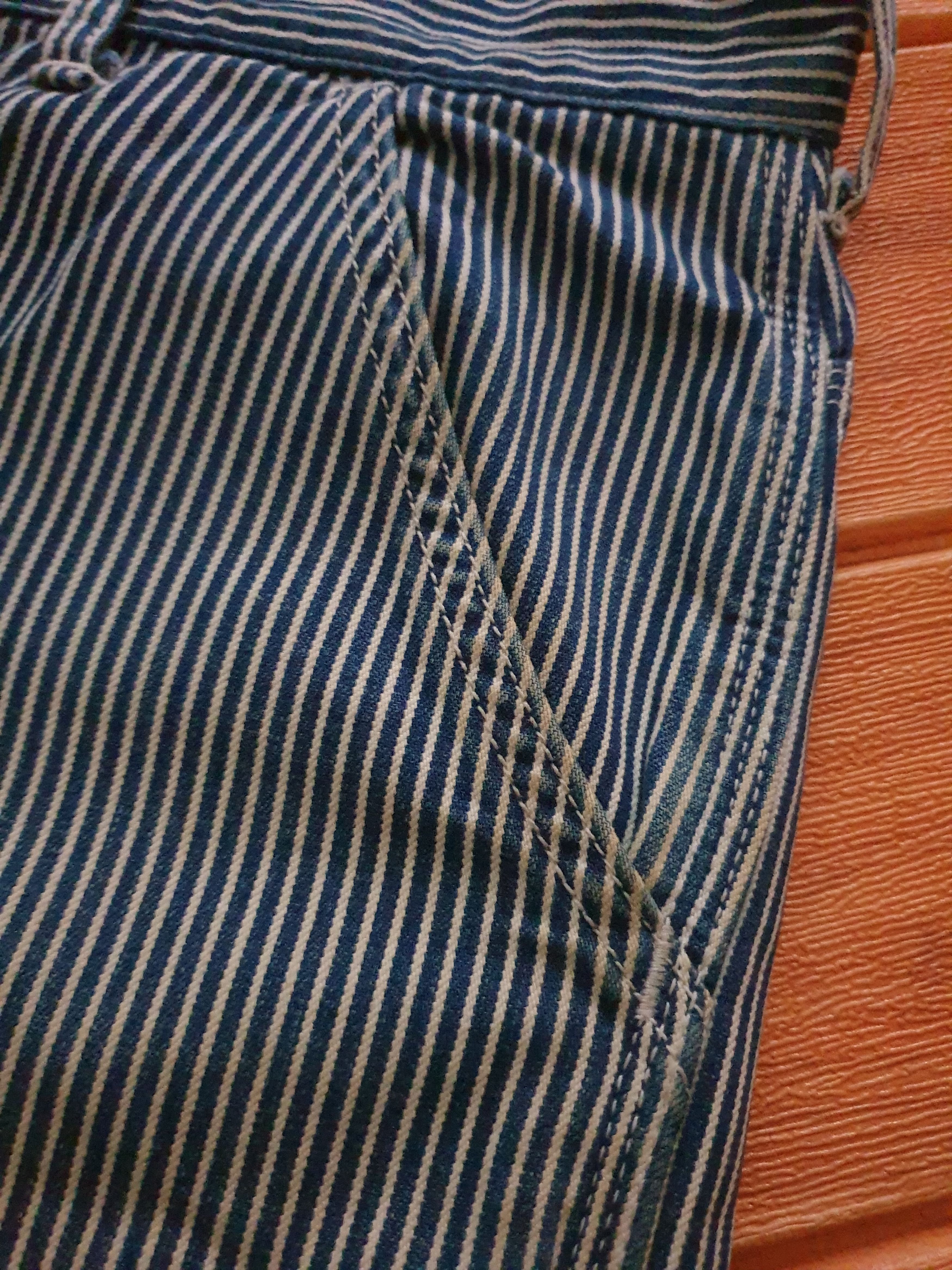 Japanese Brand The la mart stripe carpenter pant Size US 33 - 5 Thumbnail